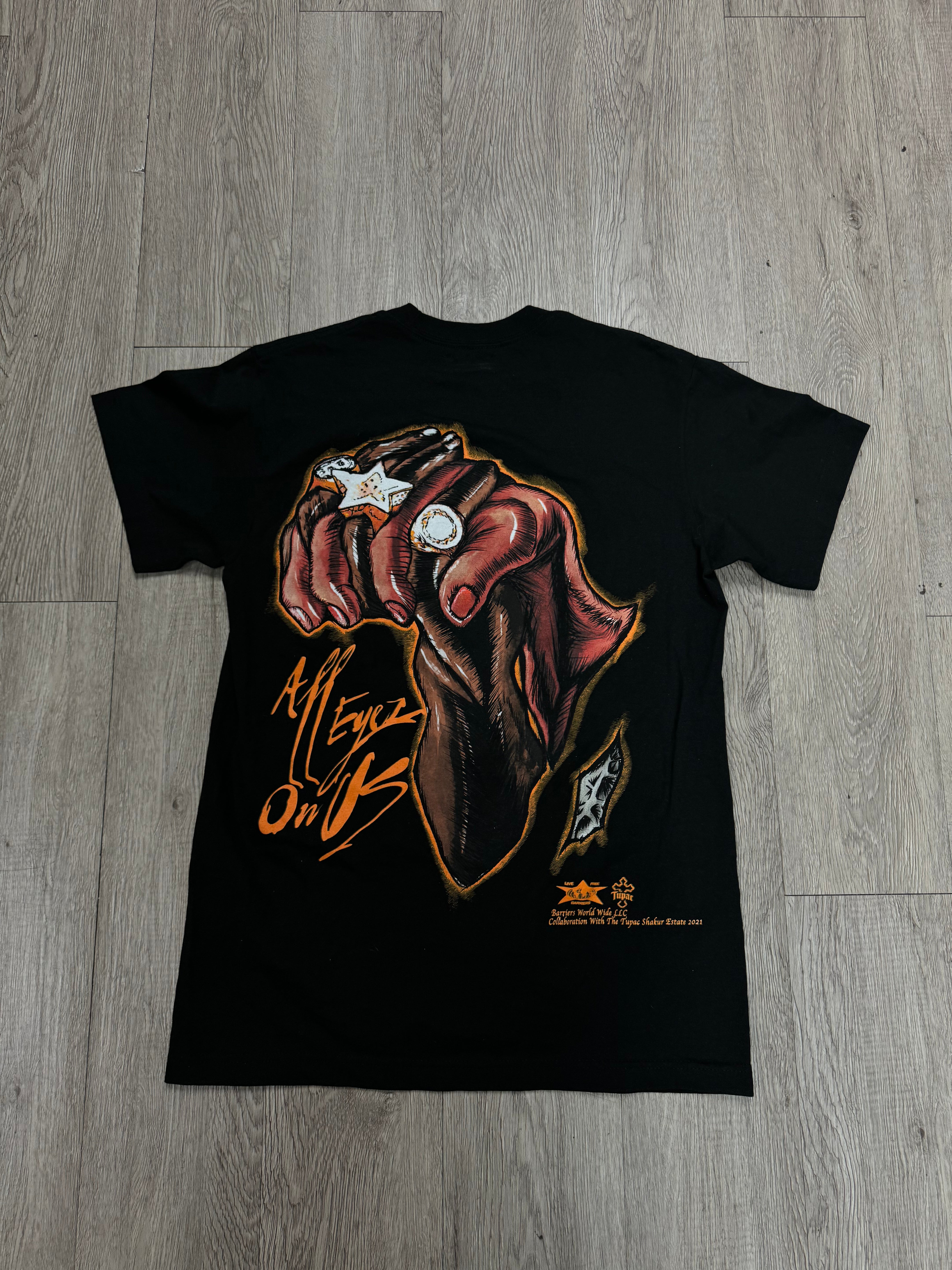 Barriers Black Tupac Tee