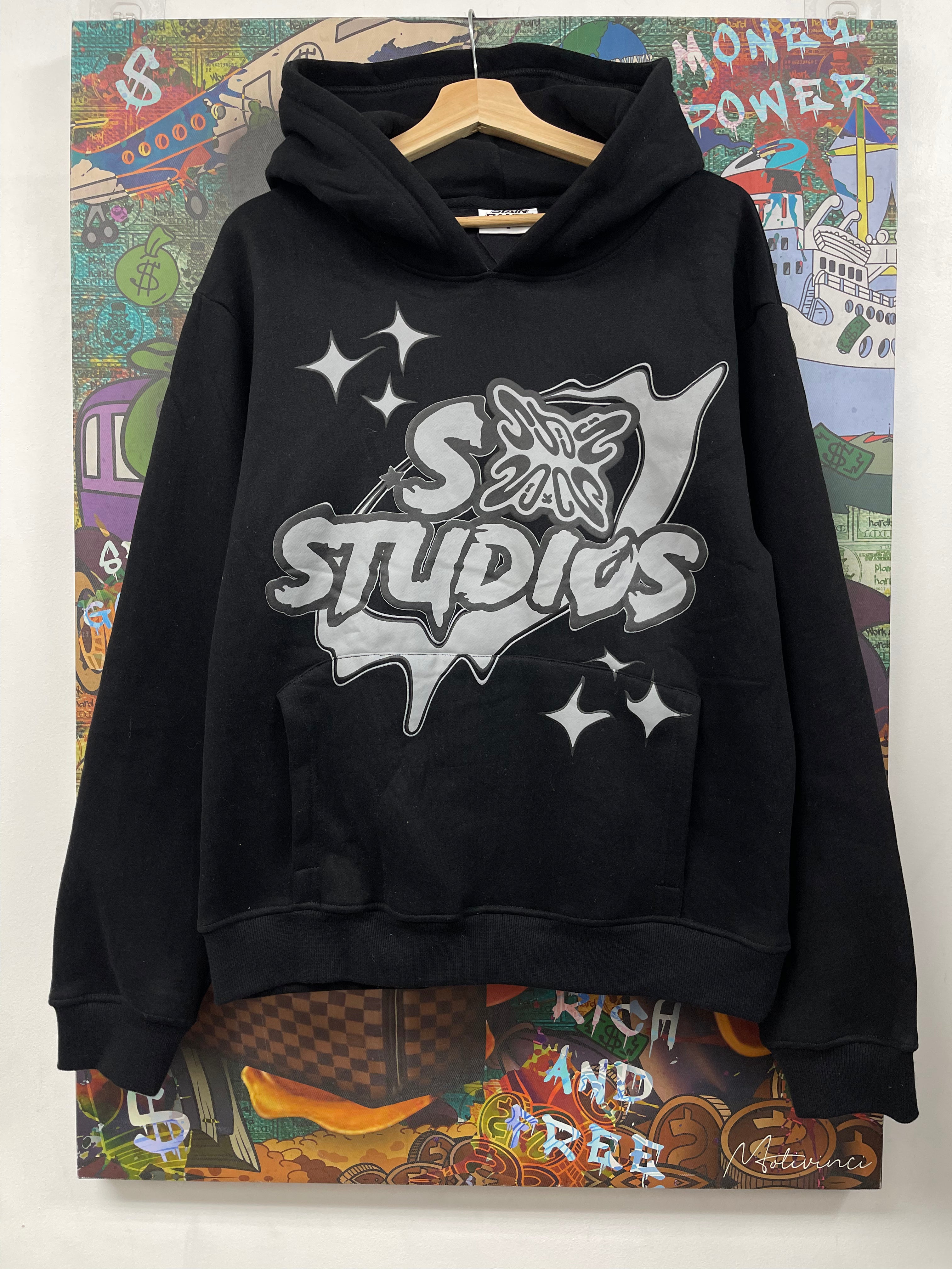 SB Studios Black Grey Hoodie