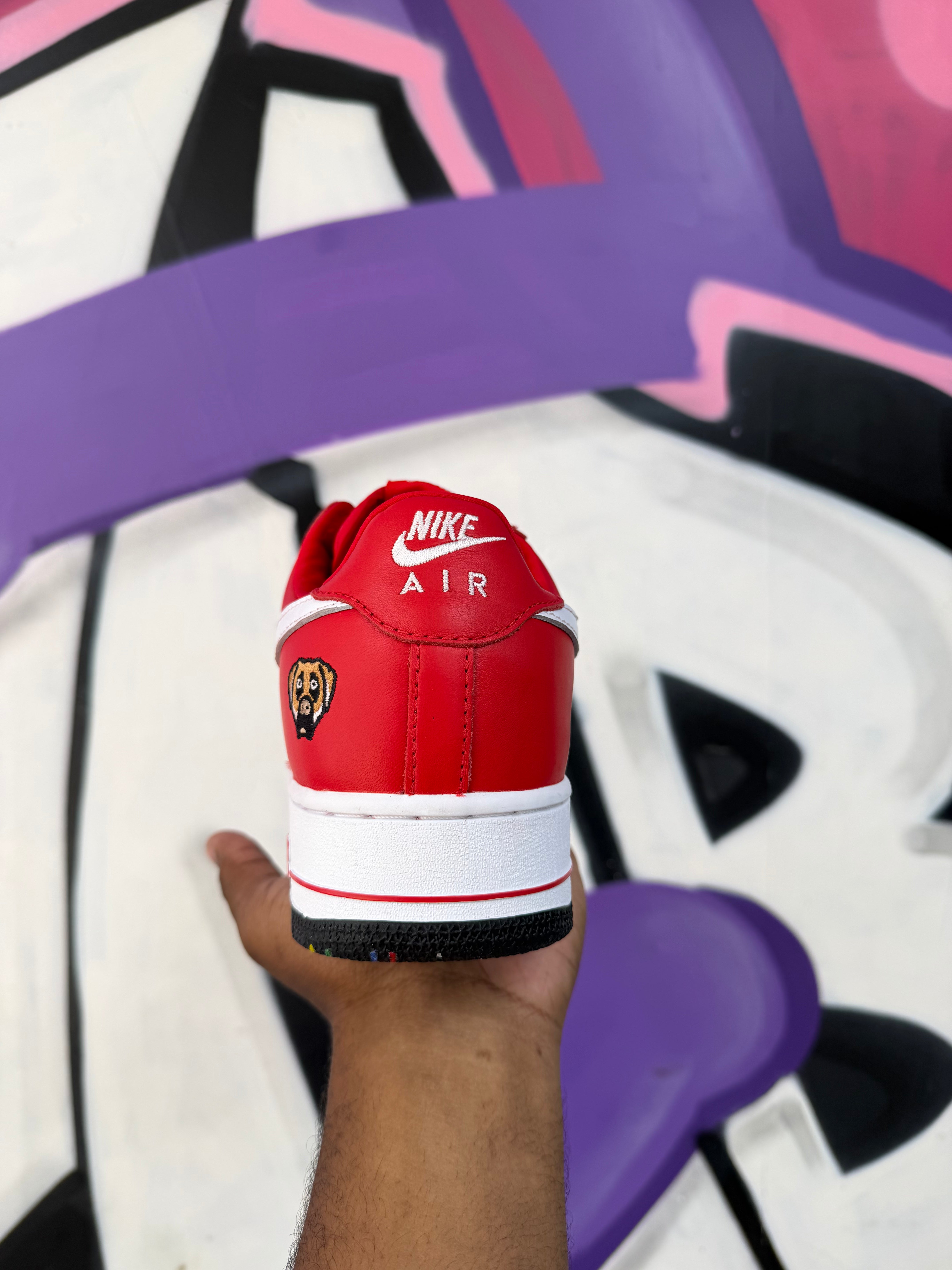 Nike AF1 Victor Victor University Red Sneakers