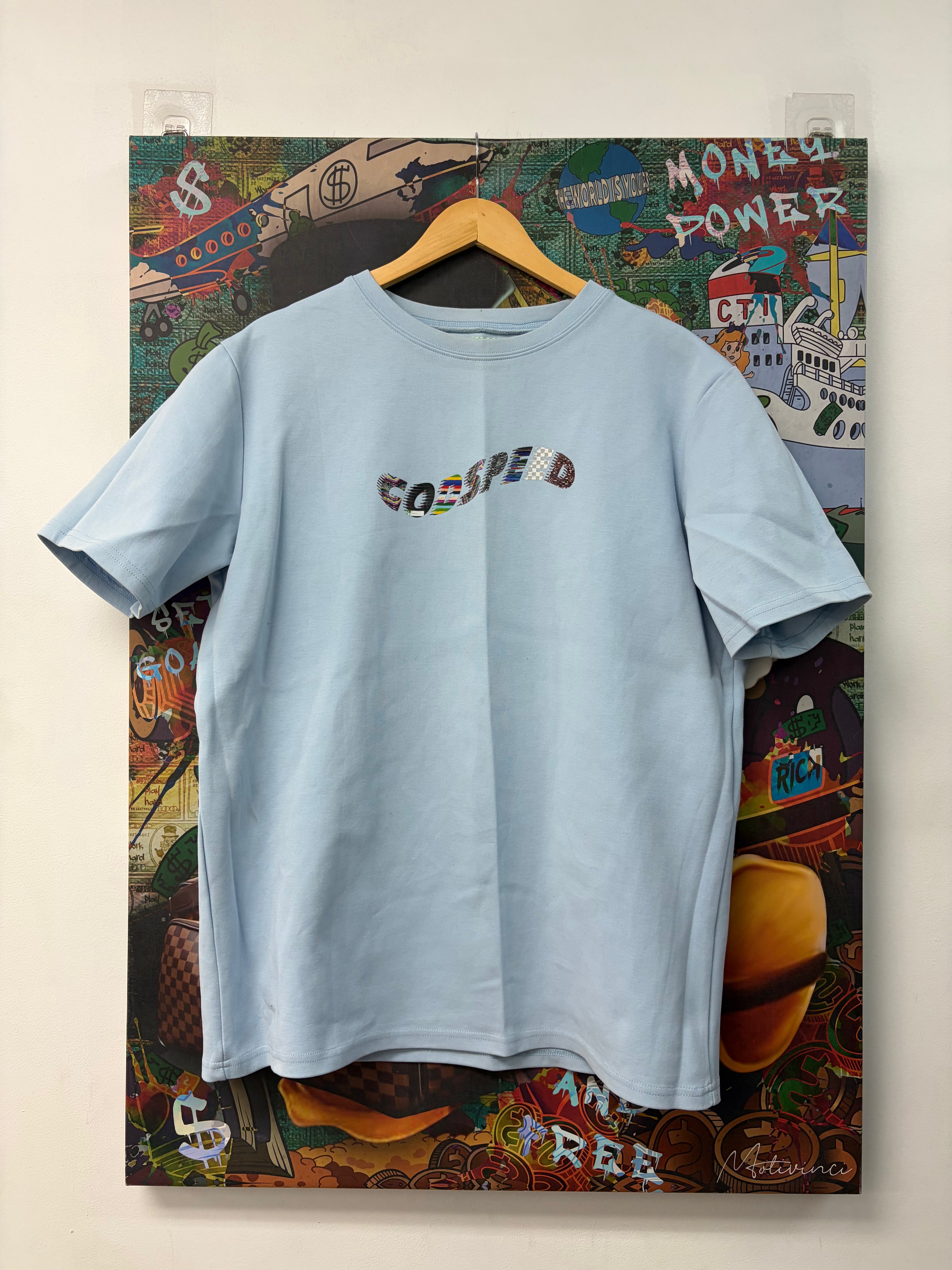 Godspeed Baby Blue Digi Logo Tee