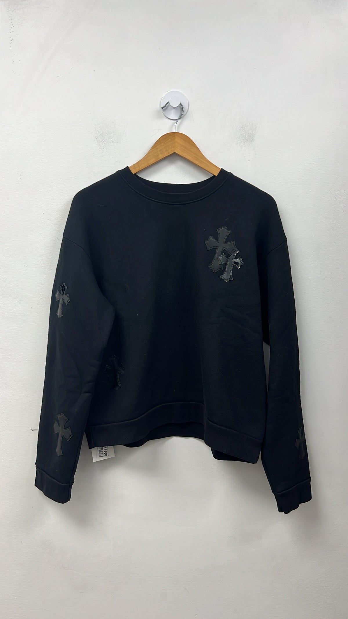 Chrome Hearts Black Cemetery Patch Crewneck