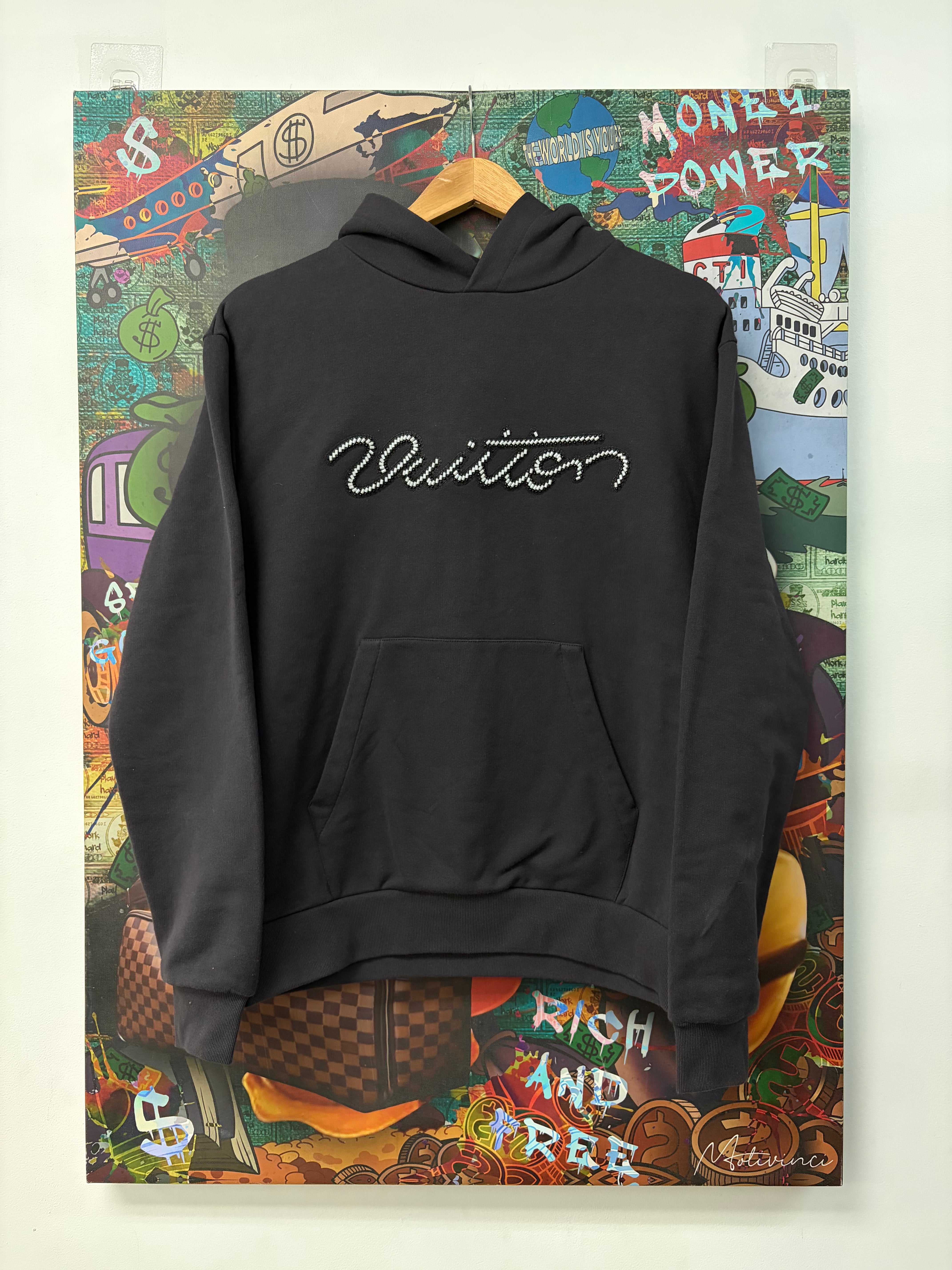 Louis Vuitton Embellished Signature Hoodie