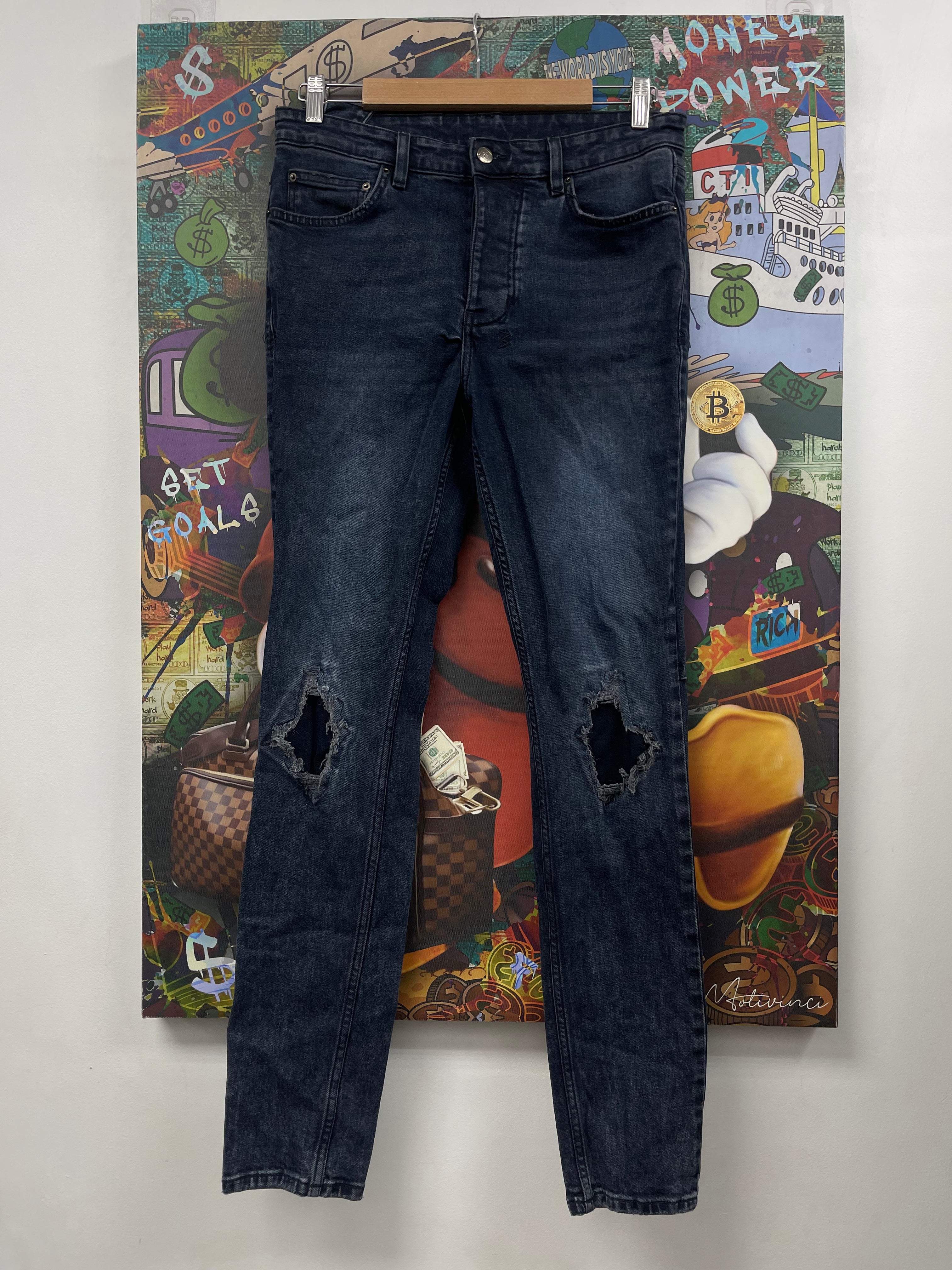 Ksubi Navy Patchworl Jeans