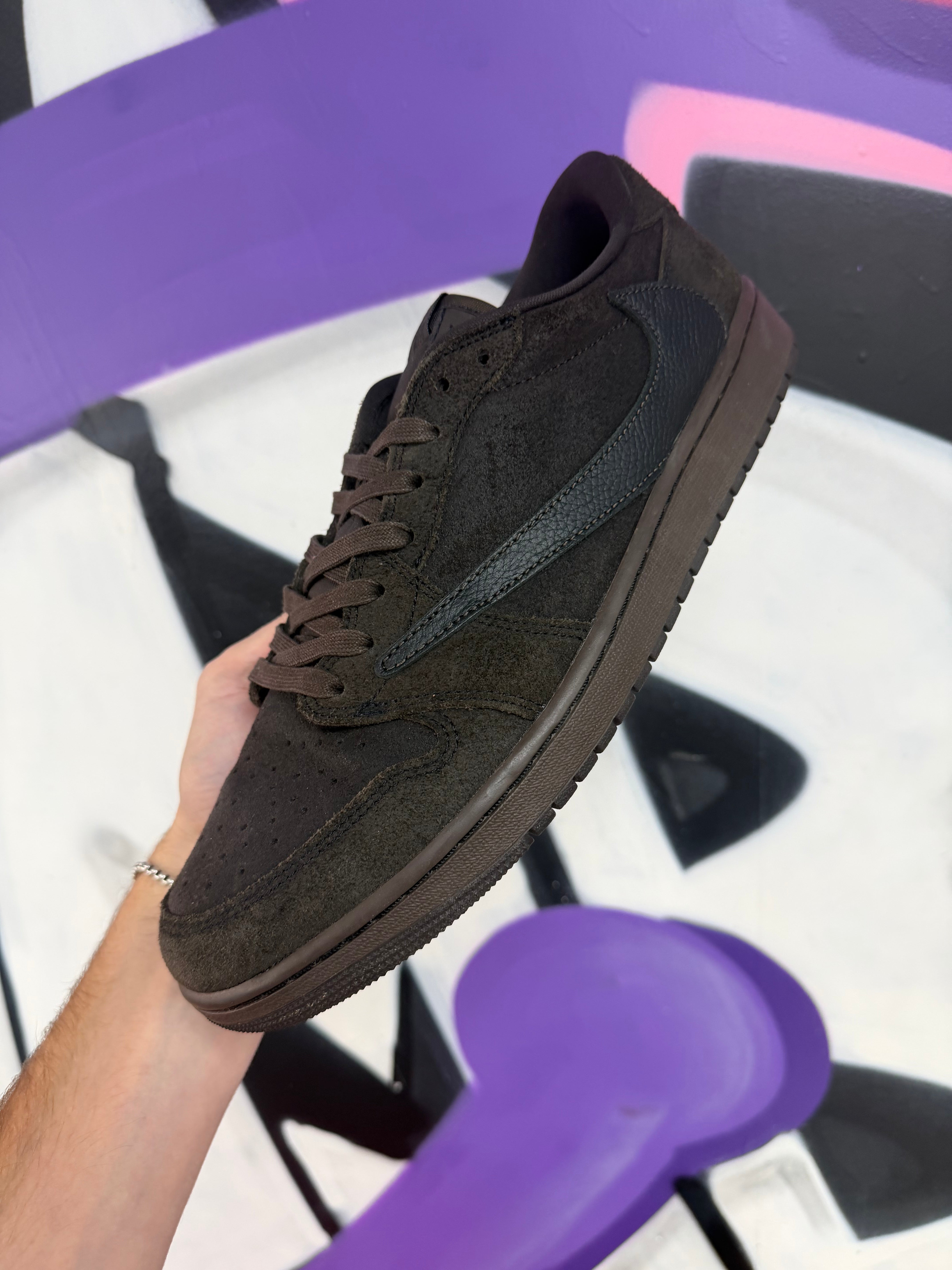 Jordan 1 Low Travis Scott Velvet Sneakers