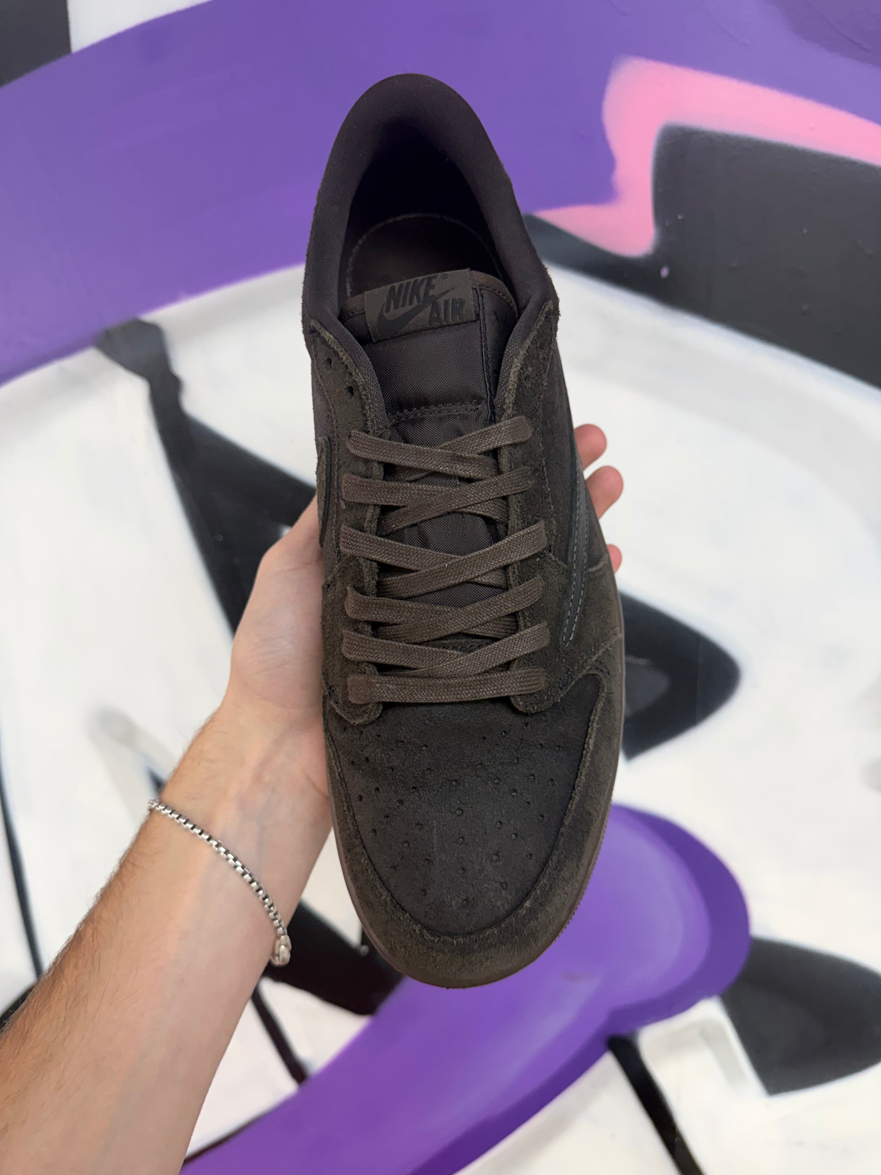 Jordan 1 Low Travis Scott Velvet Sneakers