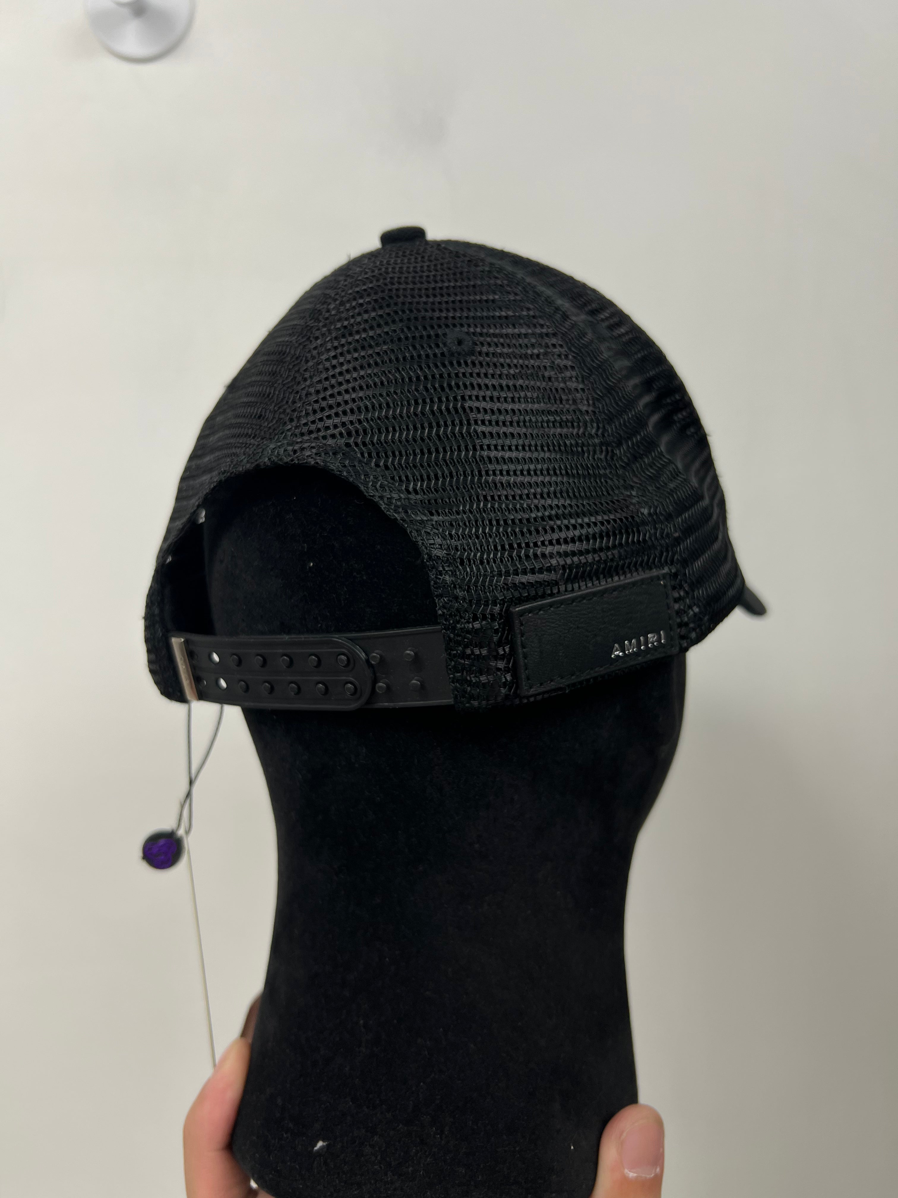 Amiri Black Pink Core Logo Hat