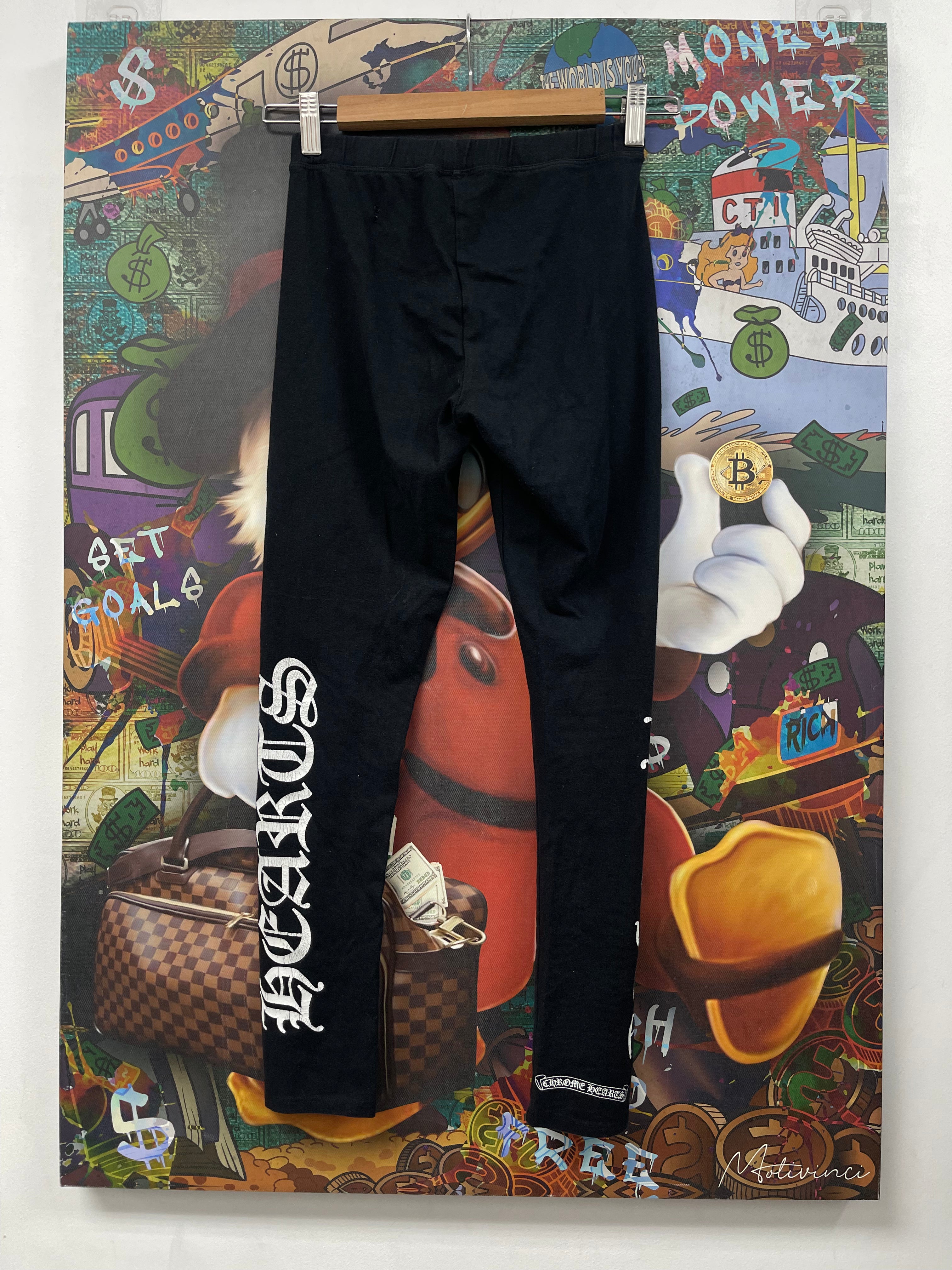 Chrome Hearts Black Thich Horseshoe (FLAWED) Leggings