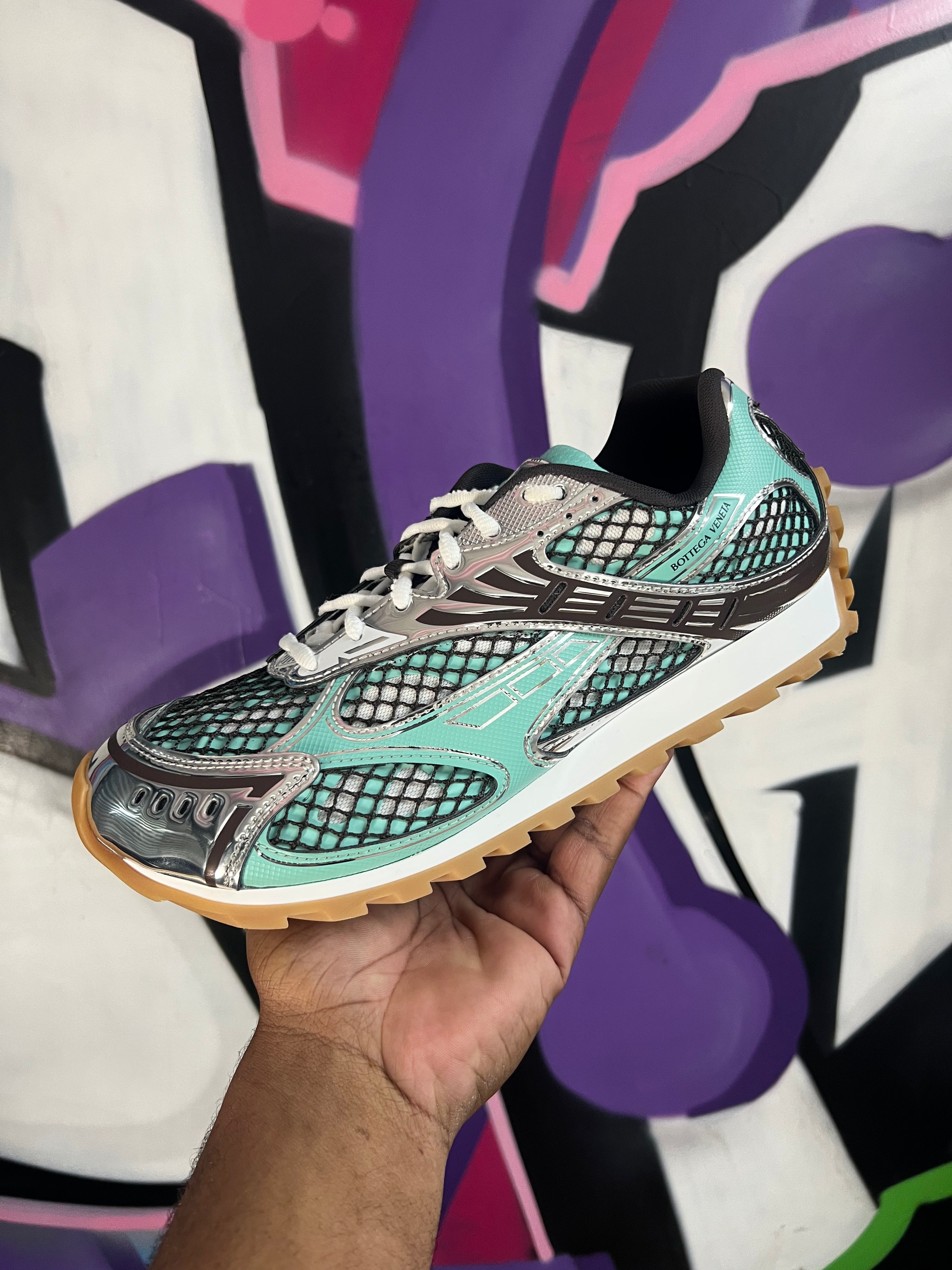 Bottega Veneta Green Oasis Sneakers