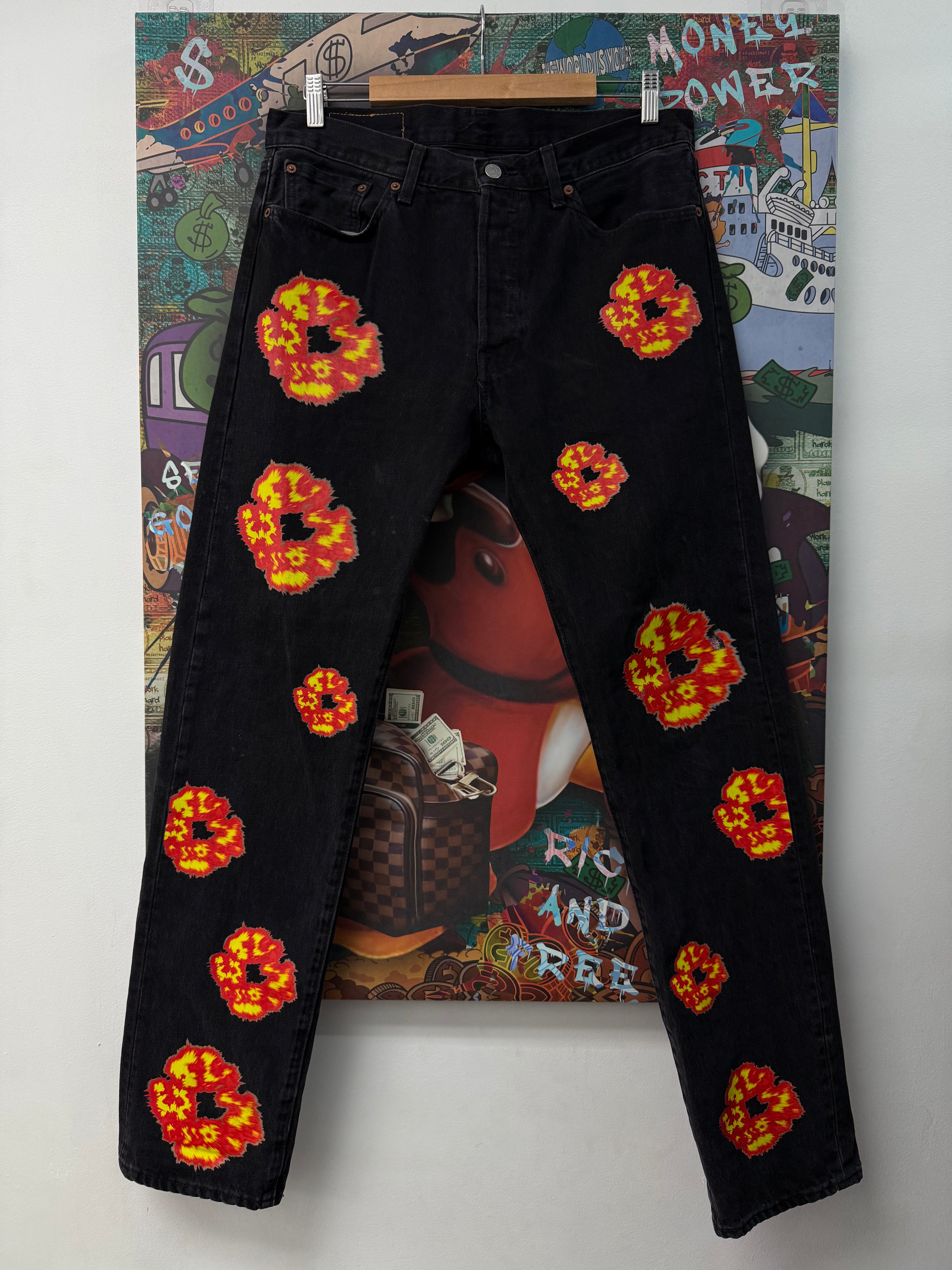 Denim Tears Black Offset Jeans