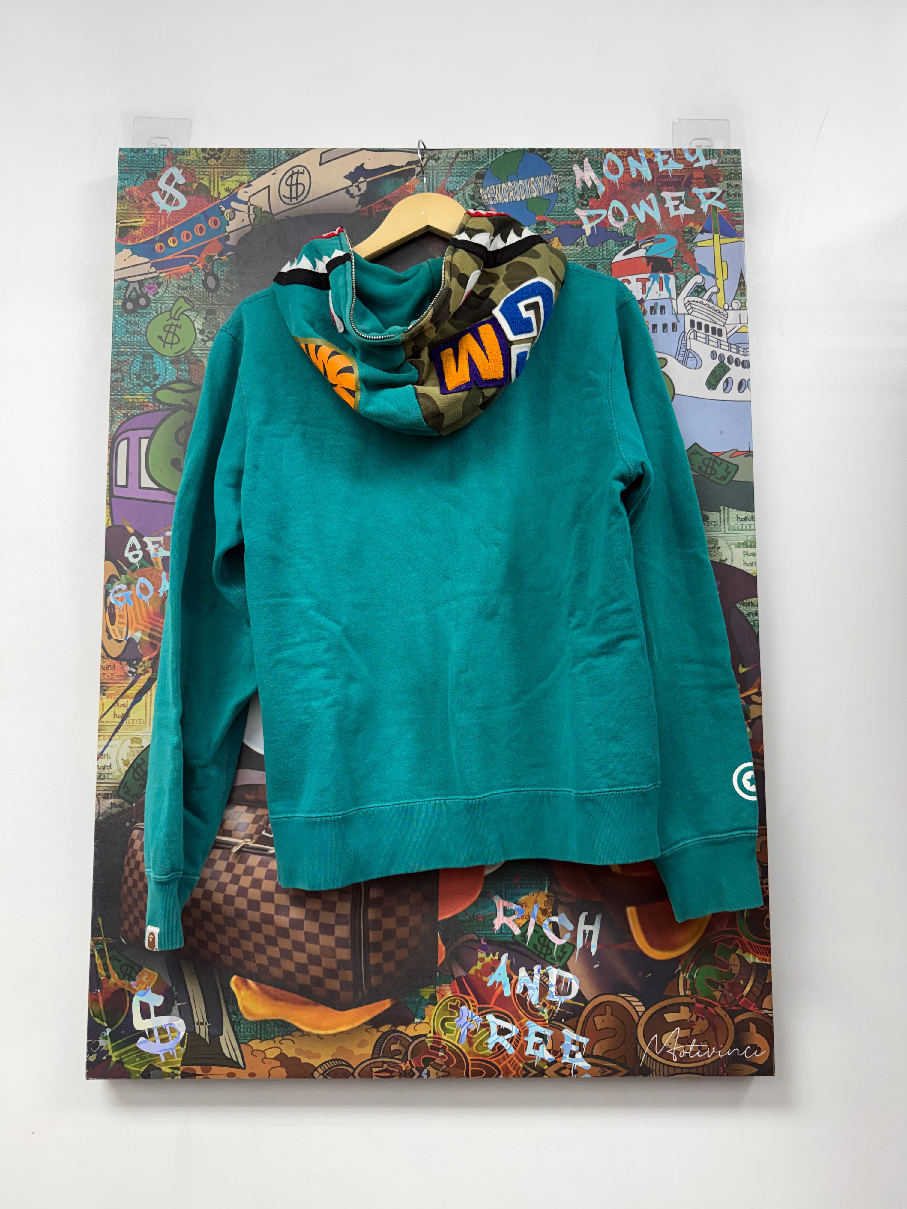 BAPE Teal Tiger Zip Up