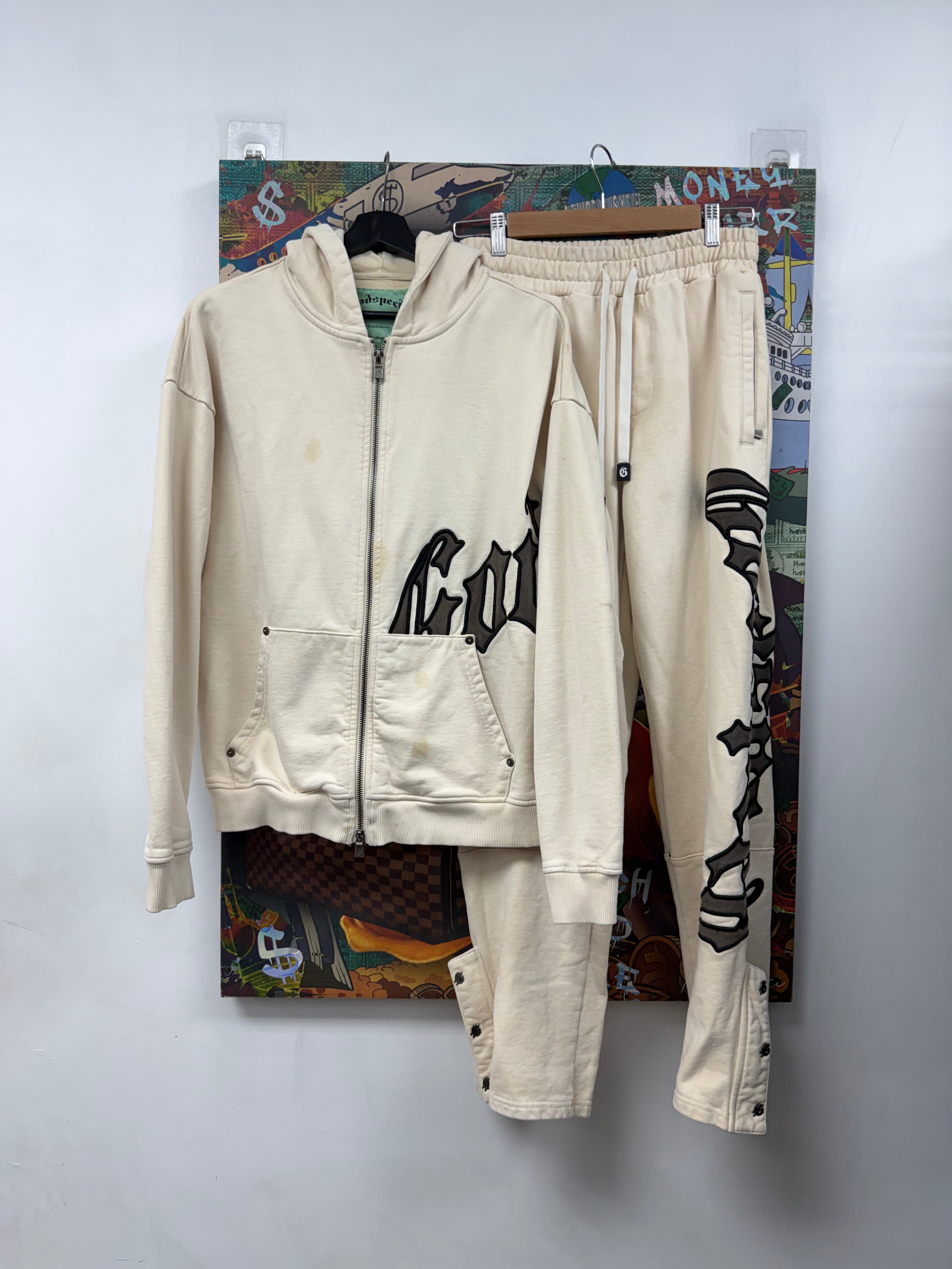 Godspeed Cream Olive Sweatsuit