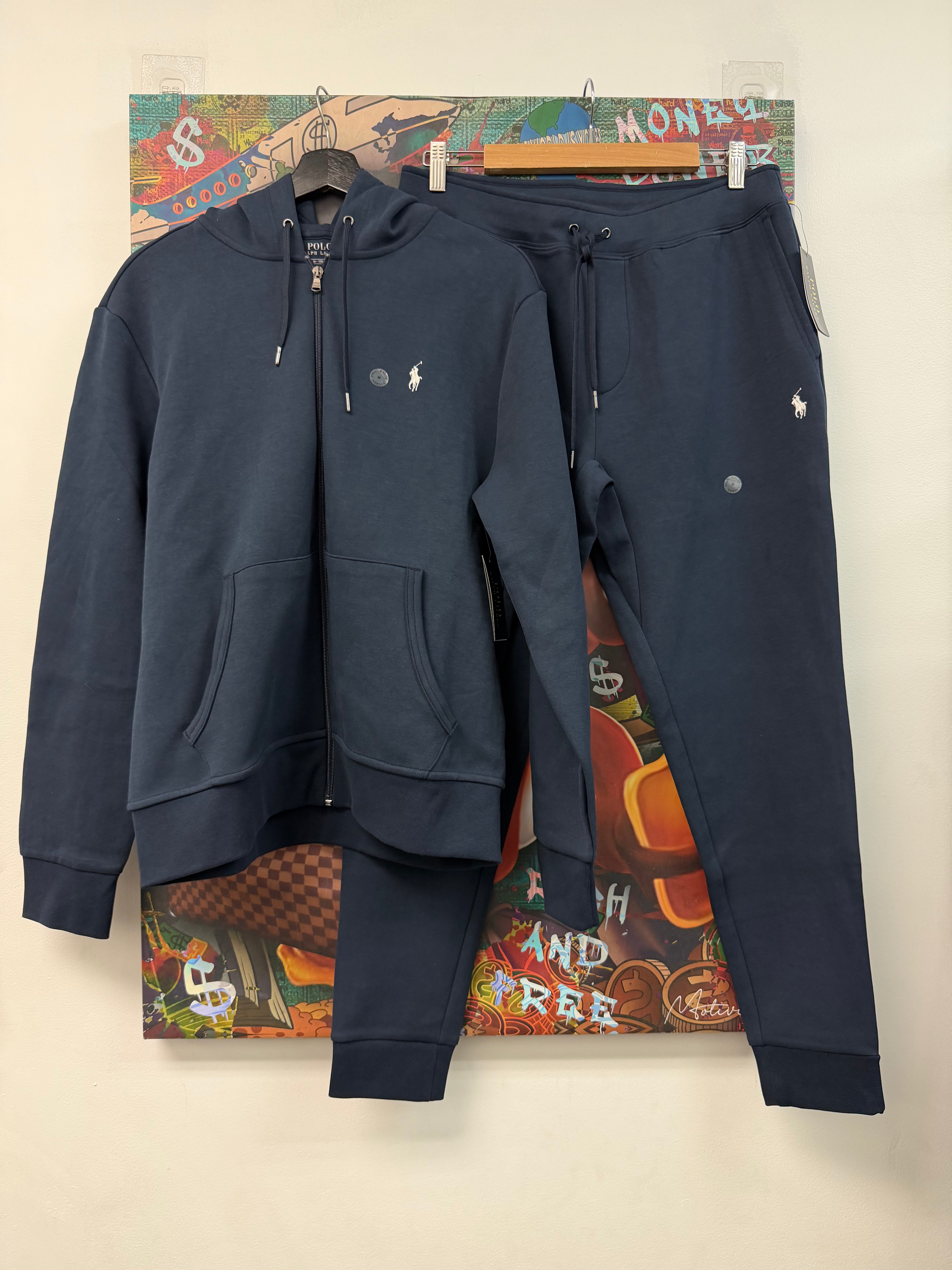 Polo Navy White Sweatsuit