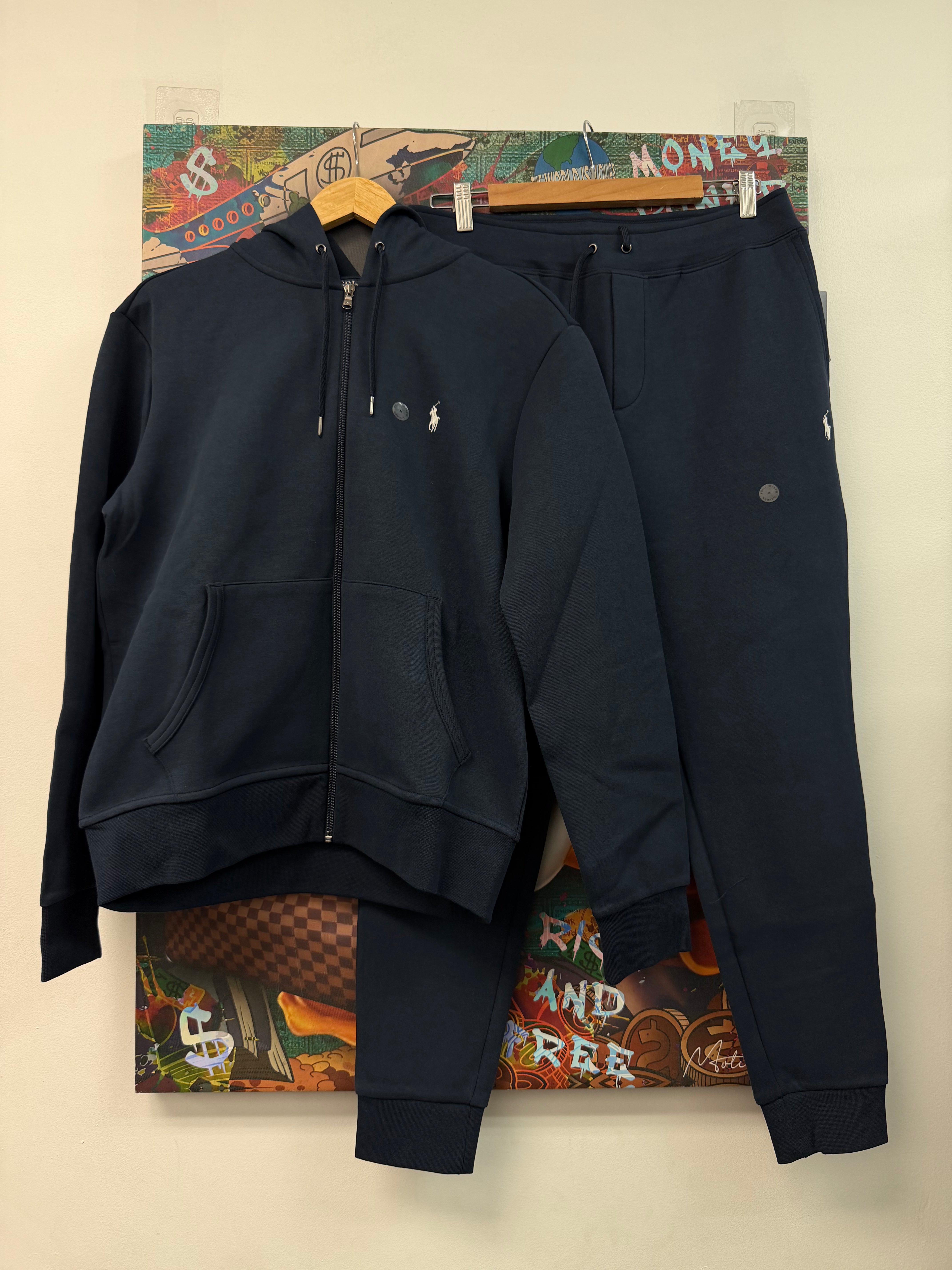 Polo Navy White Sweatsuit