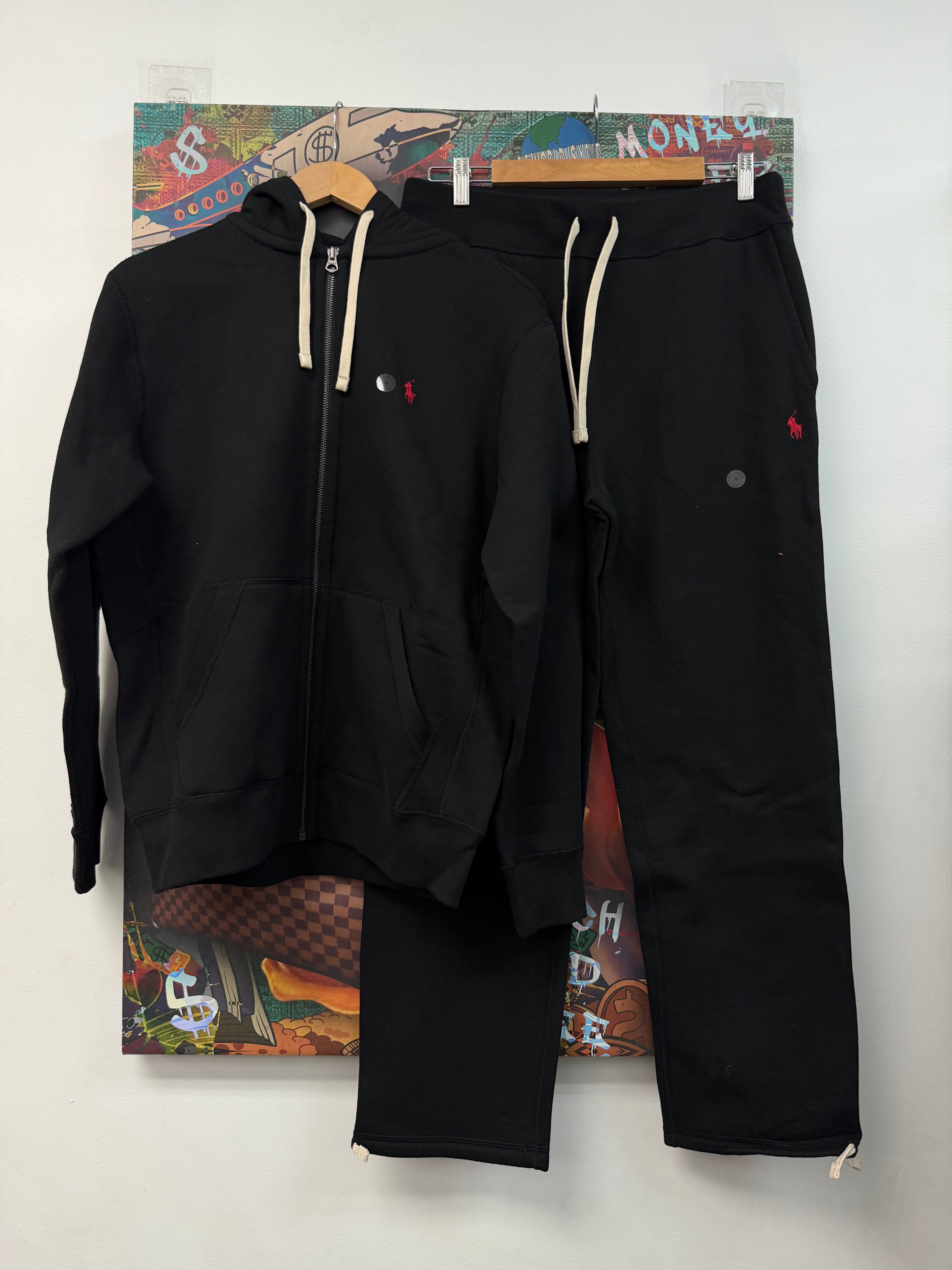 Polo Black Red Sweatsuit