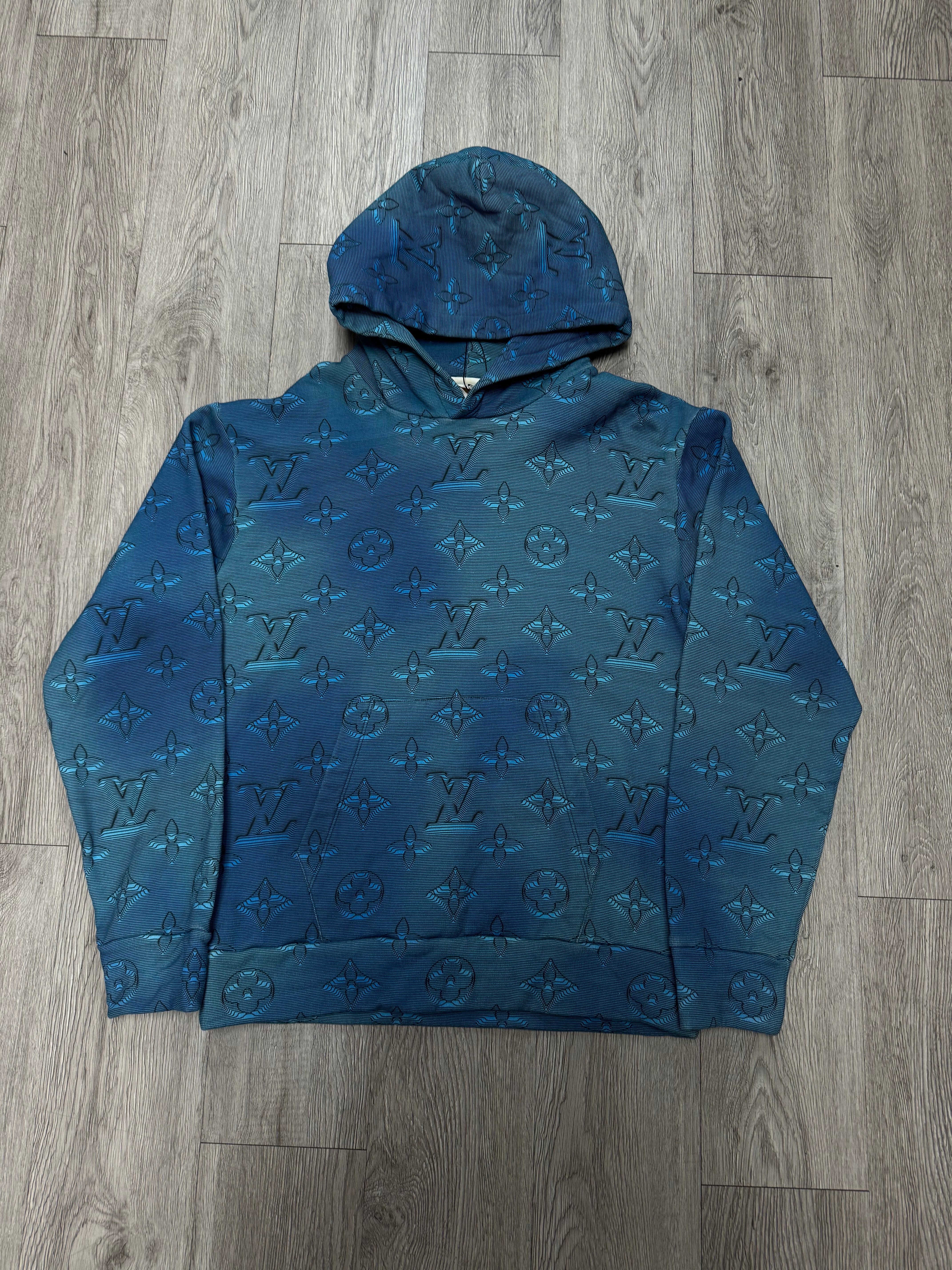 Louis Vuitton 2054 Monogram Blue Hoodie