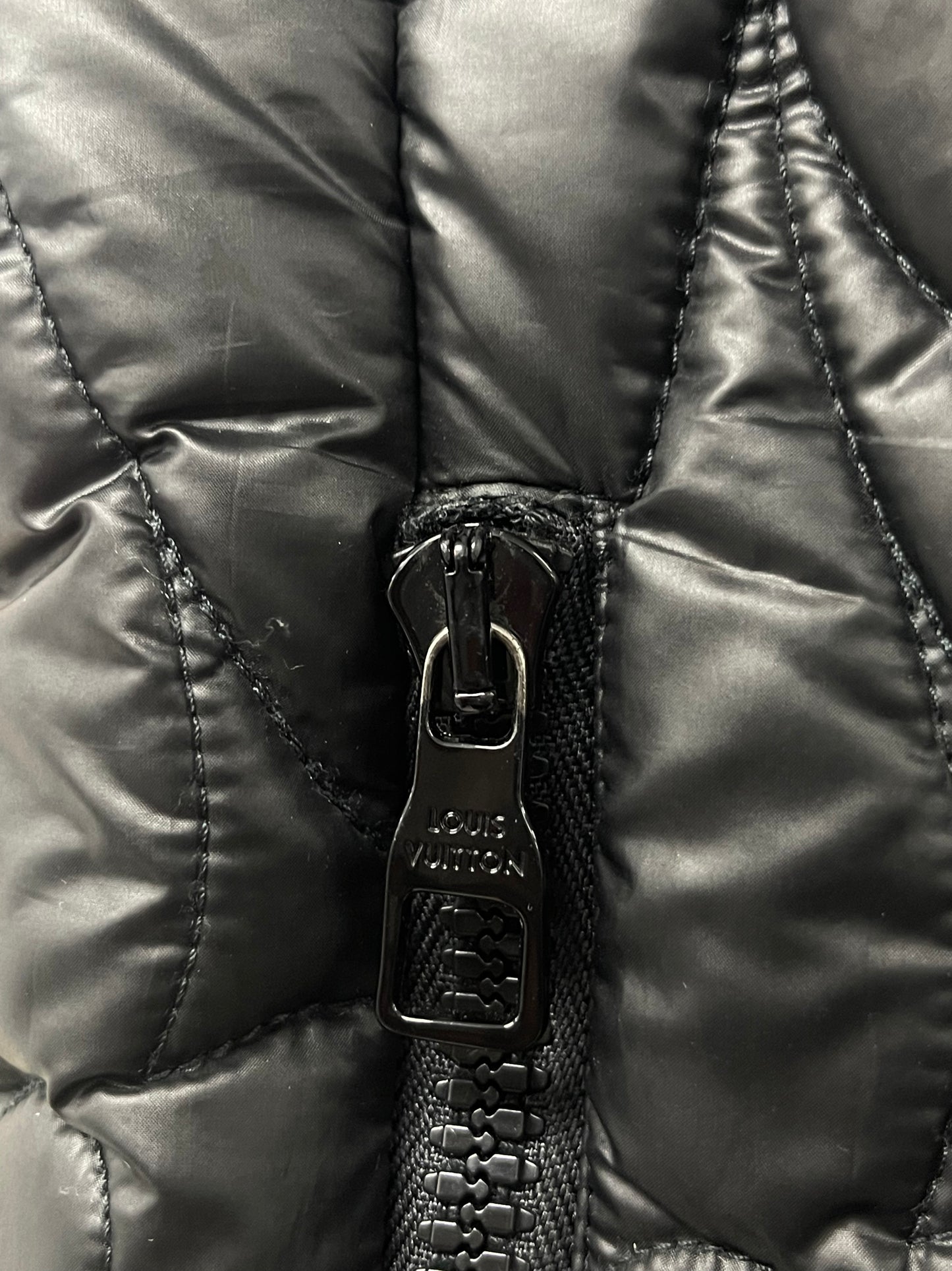 LV Padded Floral Monogram Vest Black (52) Lightly Worn