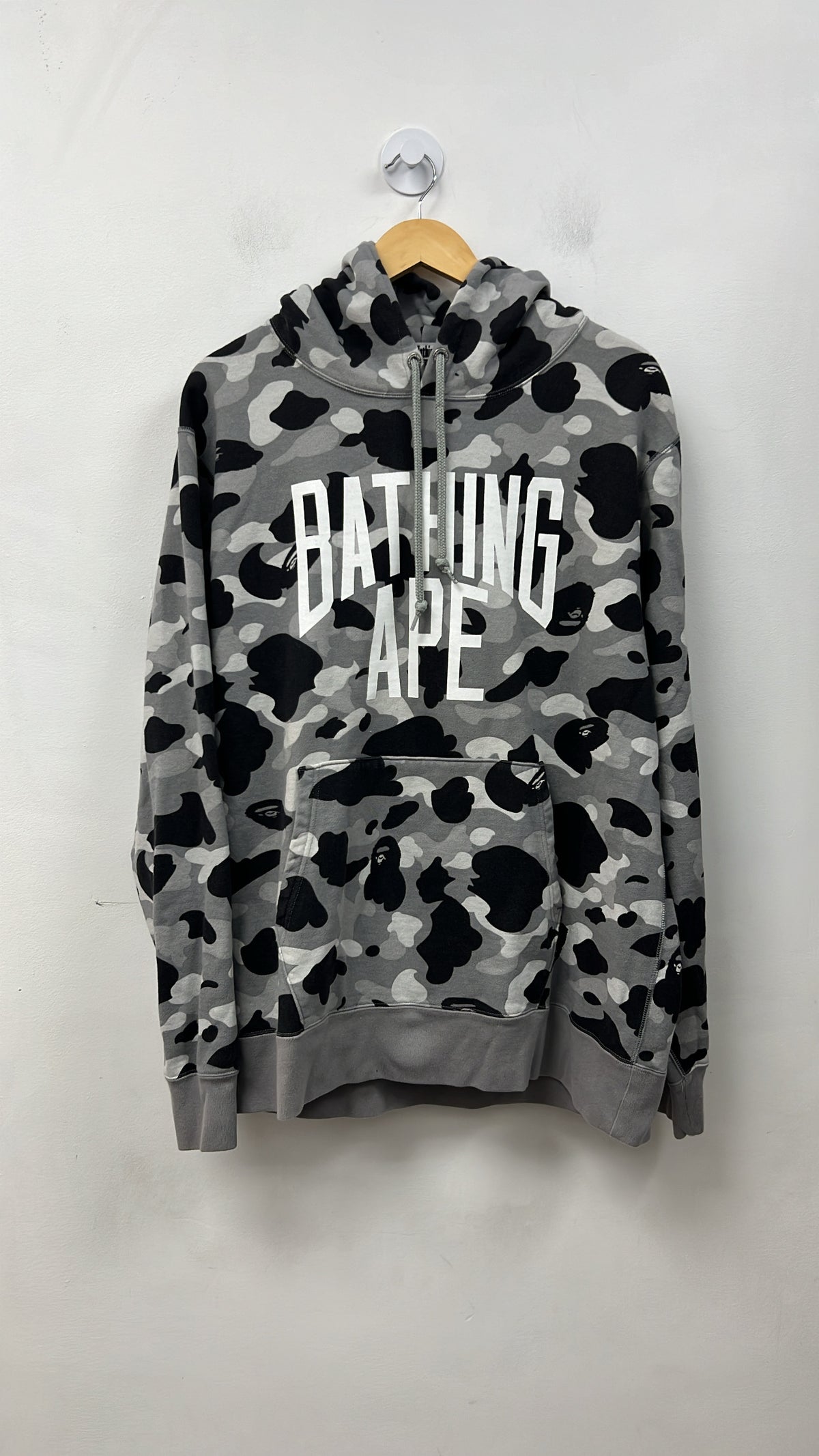 BAPE Grey Camo Arc Logo Hoodie