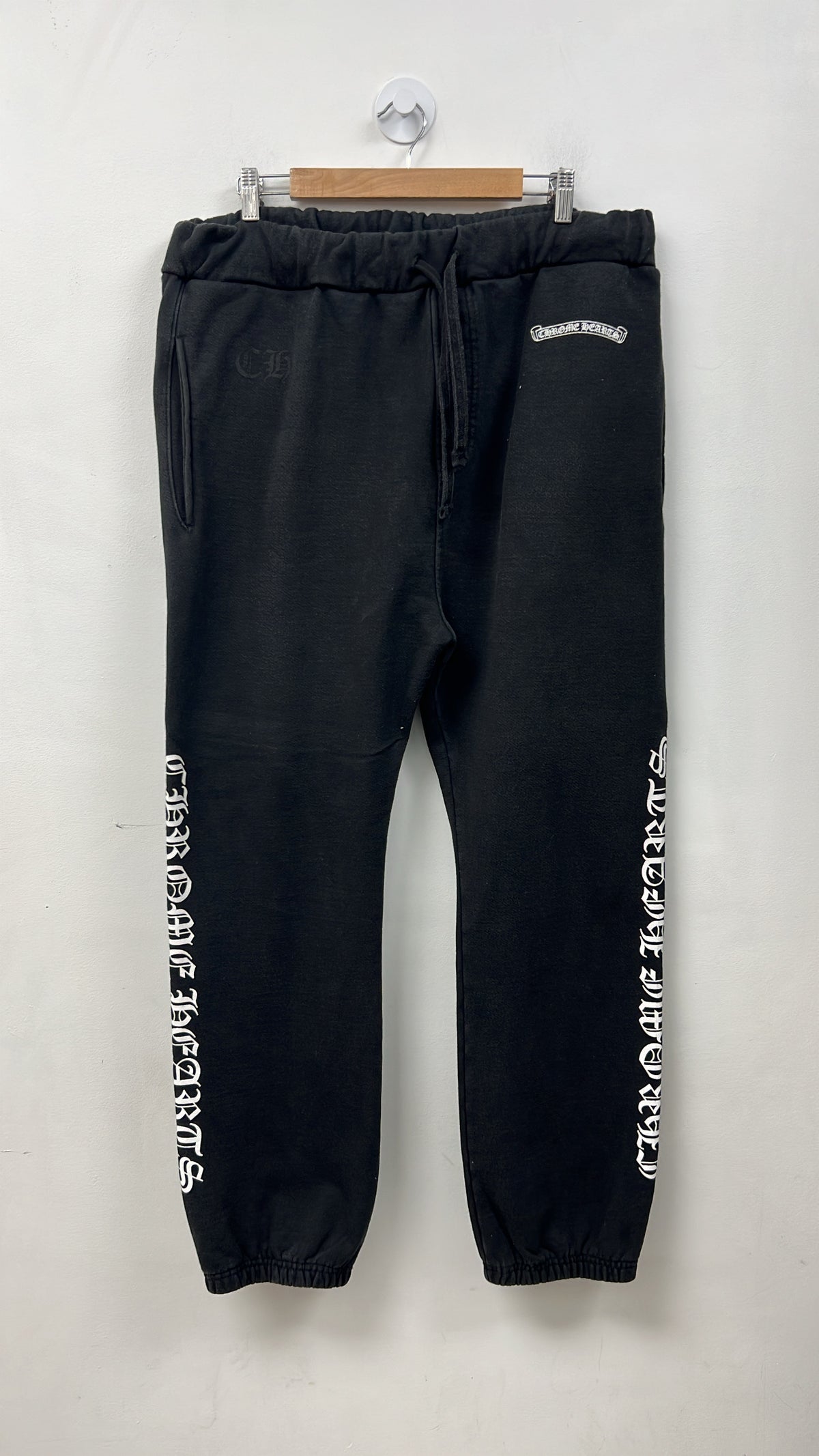 Chrome Hearts Black Scroll Logo Sweats