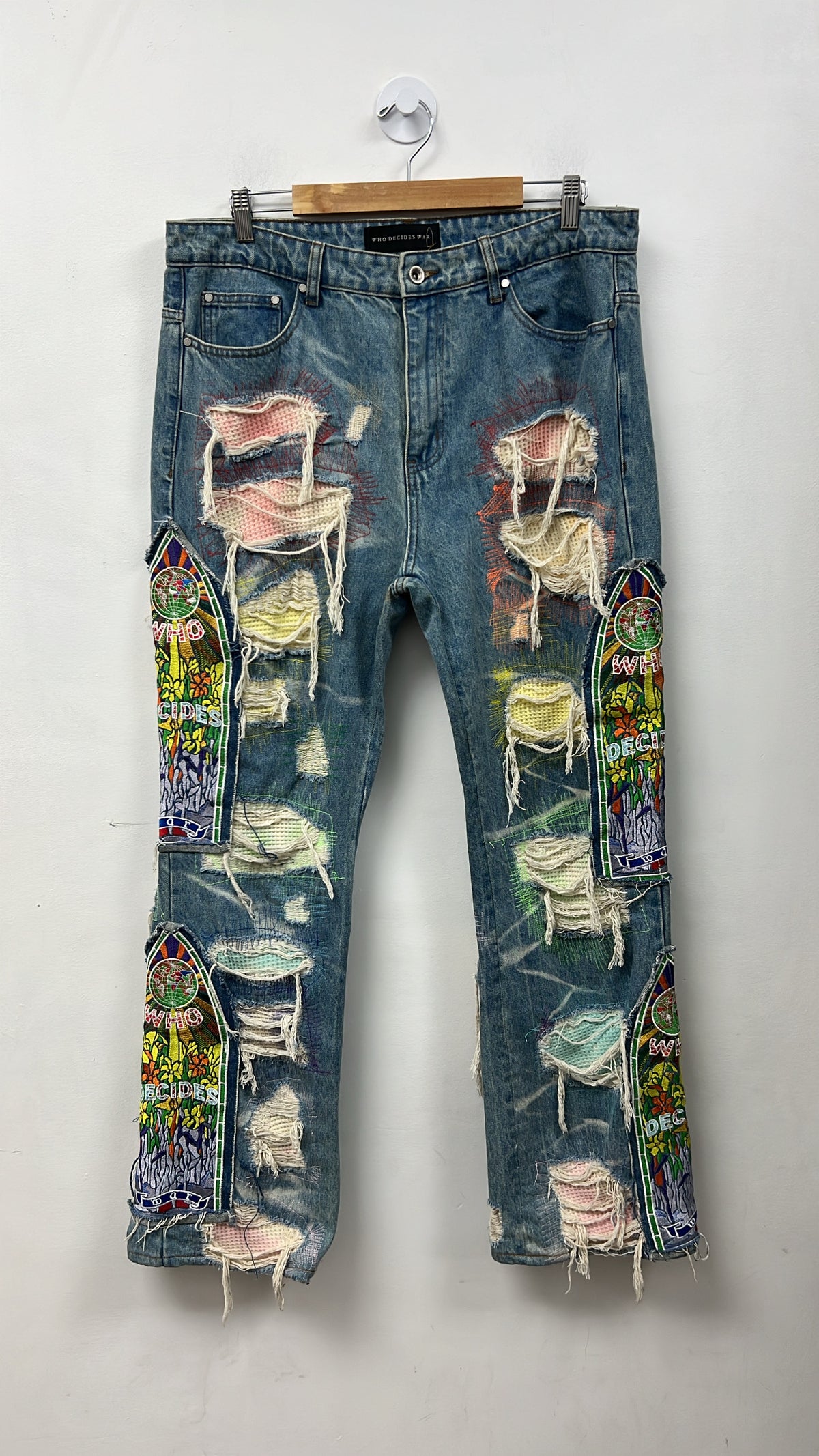 Who Decides War Light Wash ROYGBIV Jeans