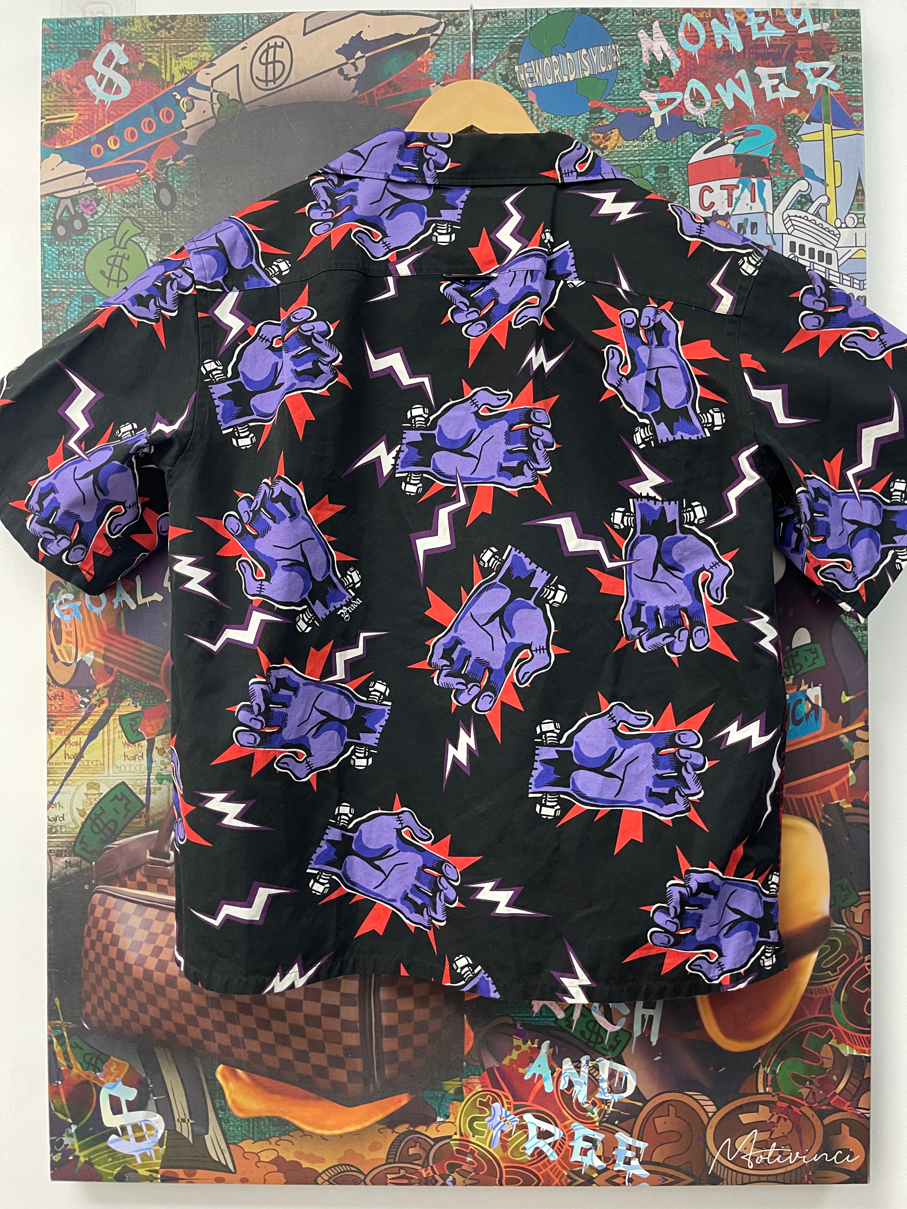 Prada Frankenstein Rose Button Up