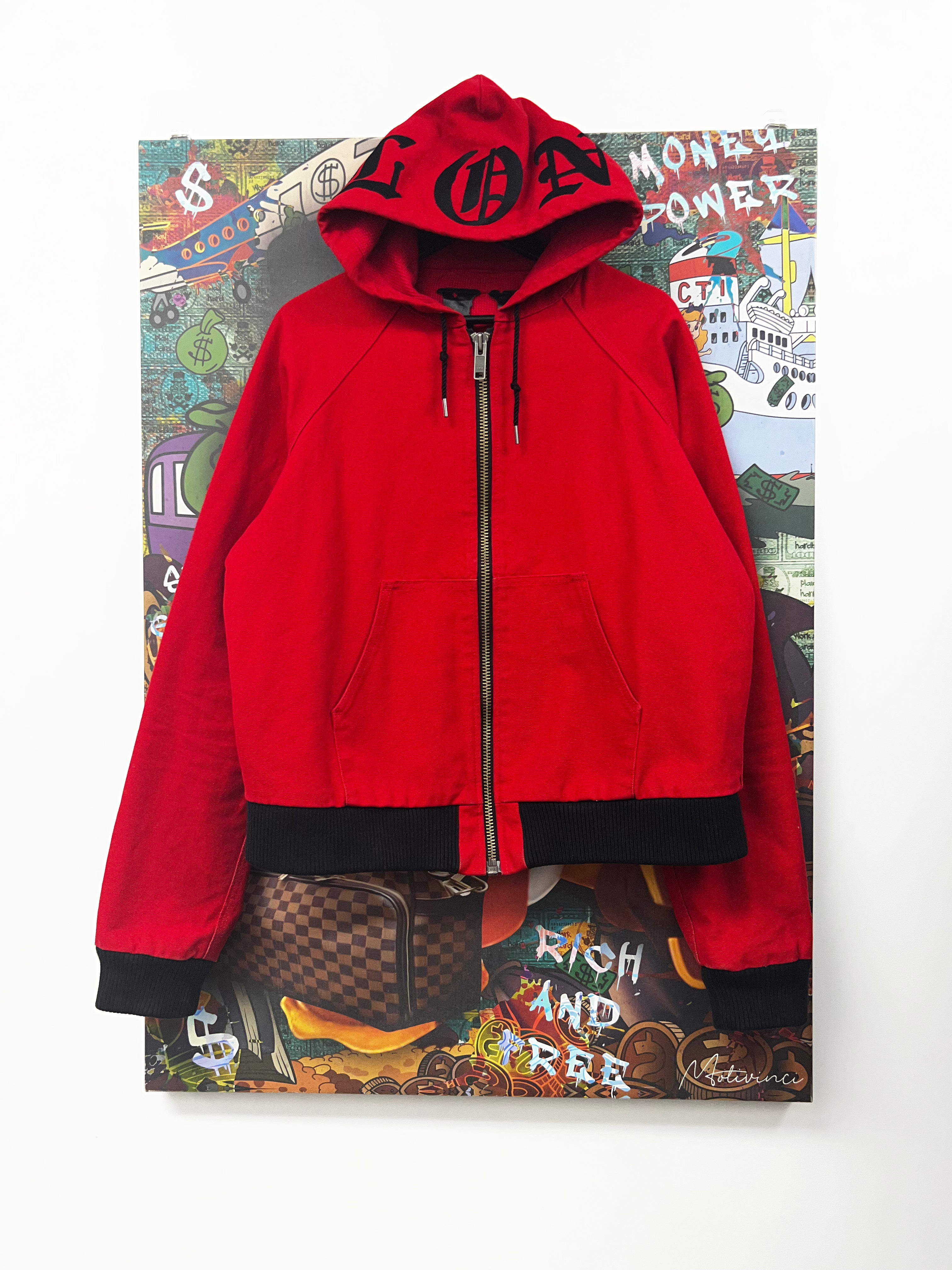 Vlone Red Black Work Jacket