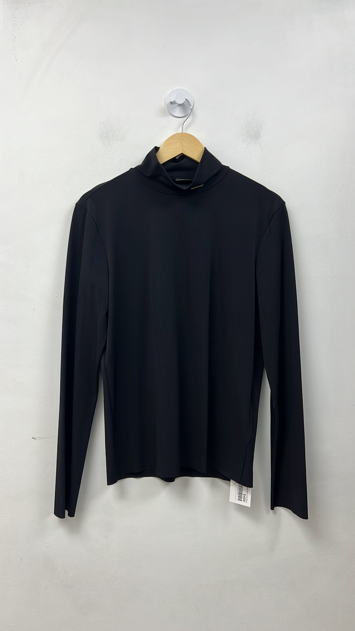 Prada Black Plaque Neck Long Sleeve