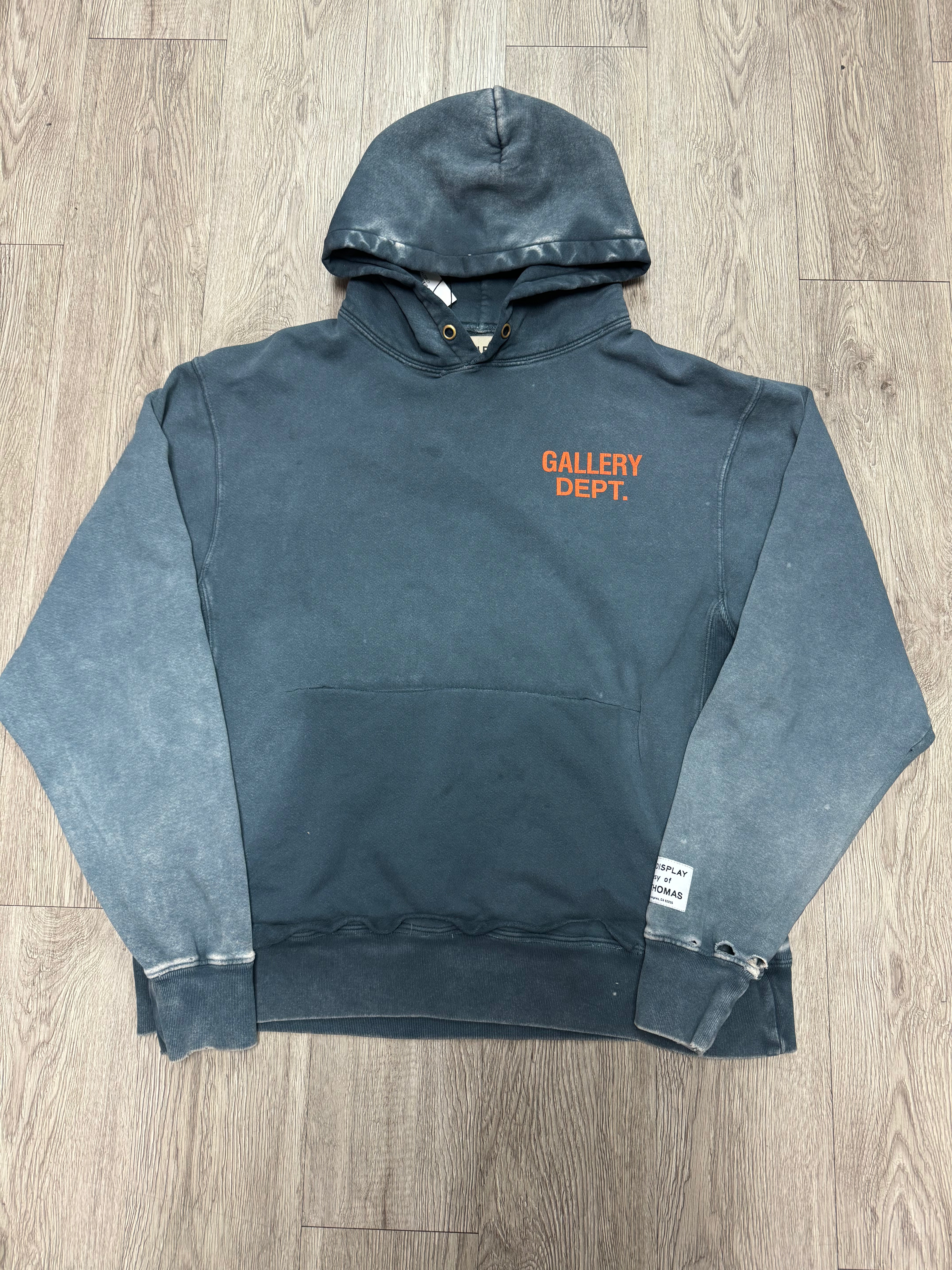 Gallery Dept Navy Cream Reversible Hoodie