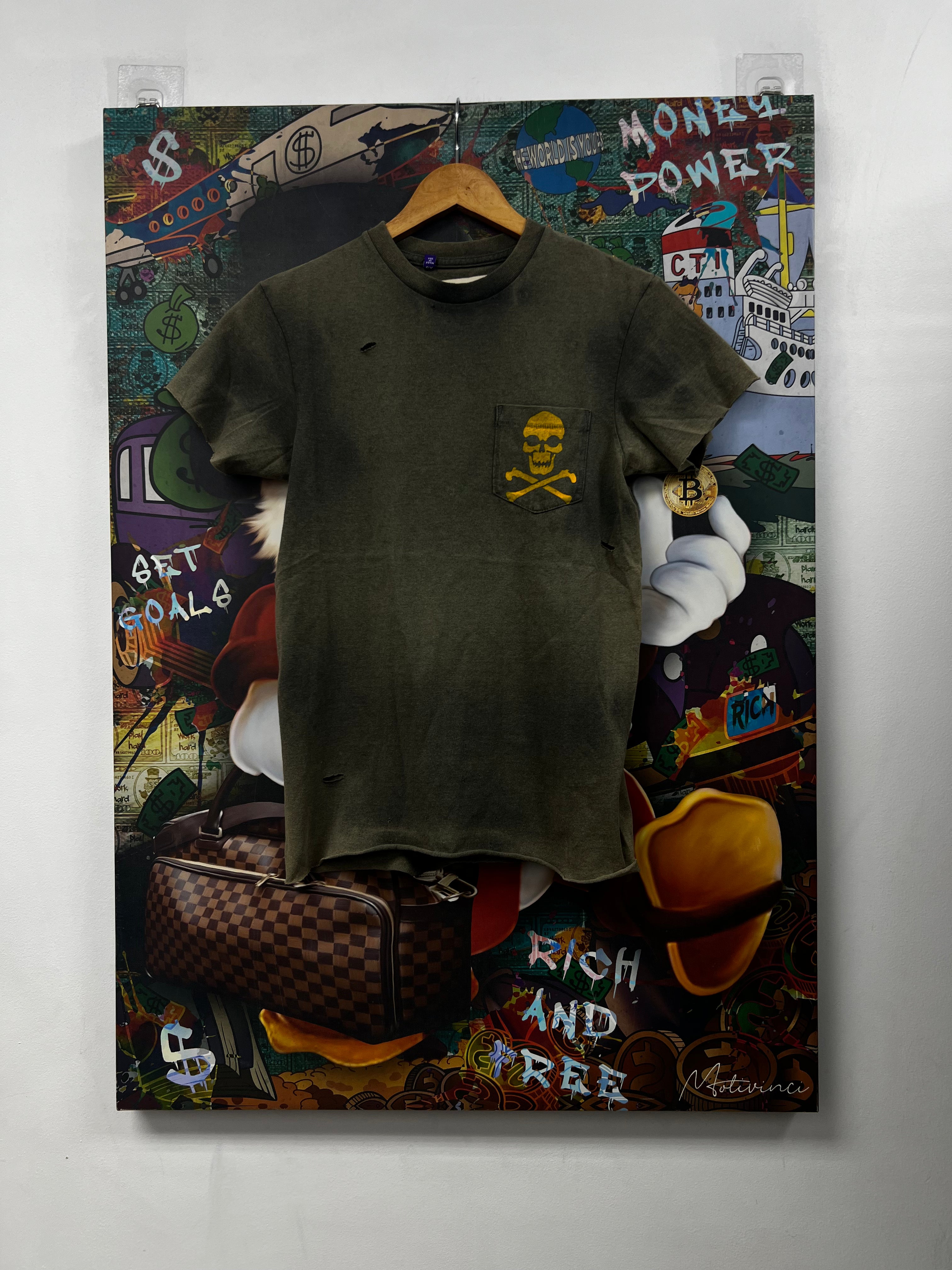 Gallery Dept Distressed Skull Logo Tee
