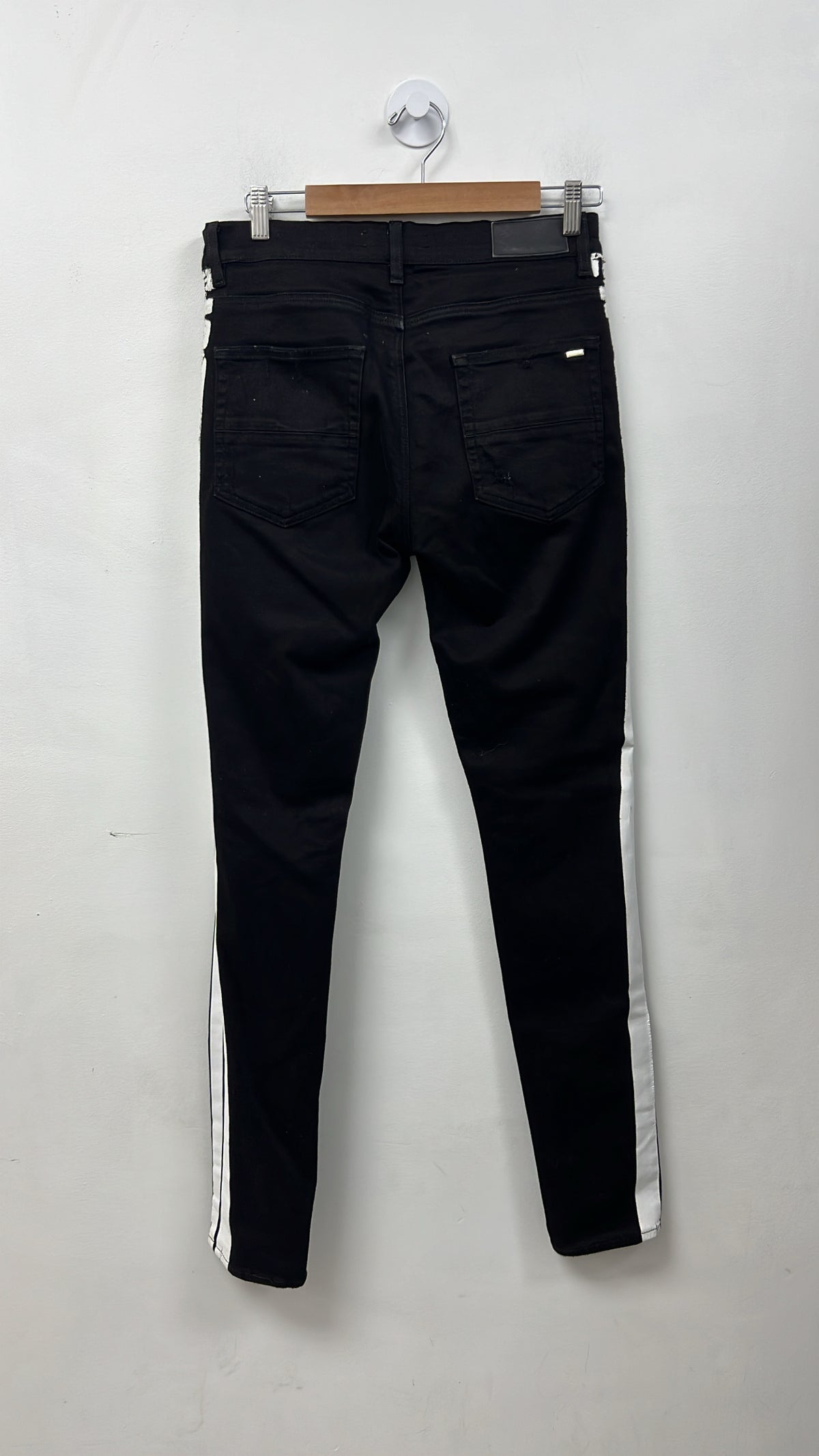 Amiri Black White Stripe Jeans