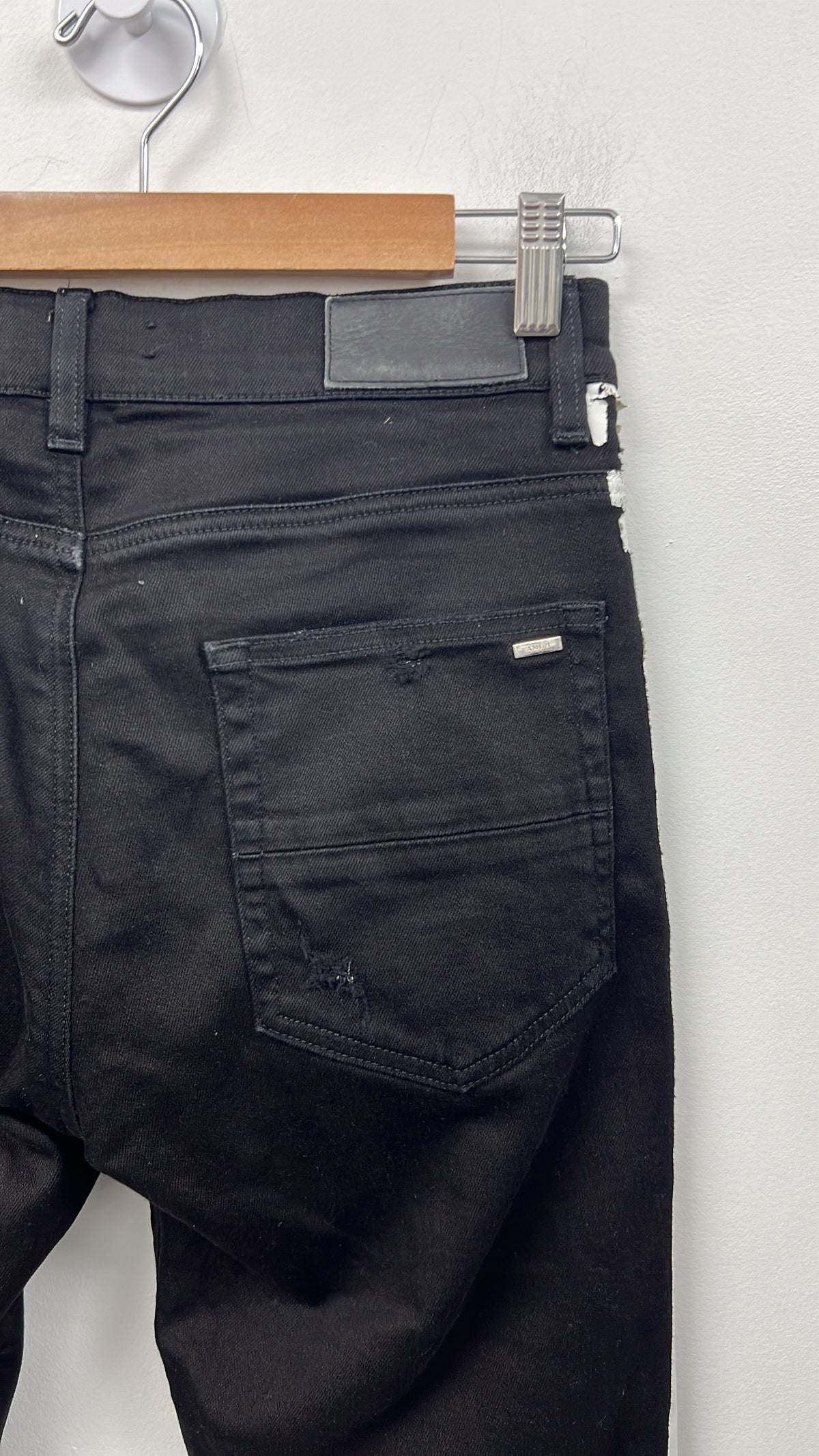 Amiri Black White Stripe Jeans