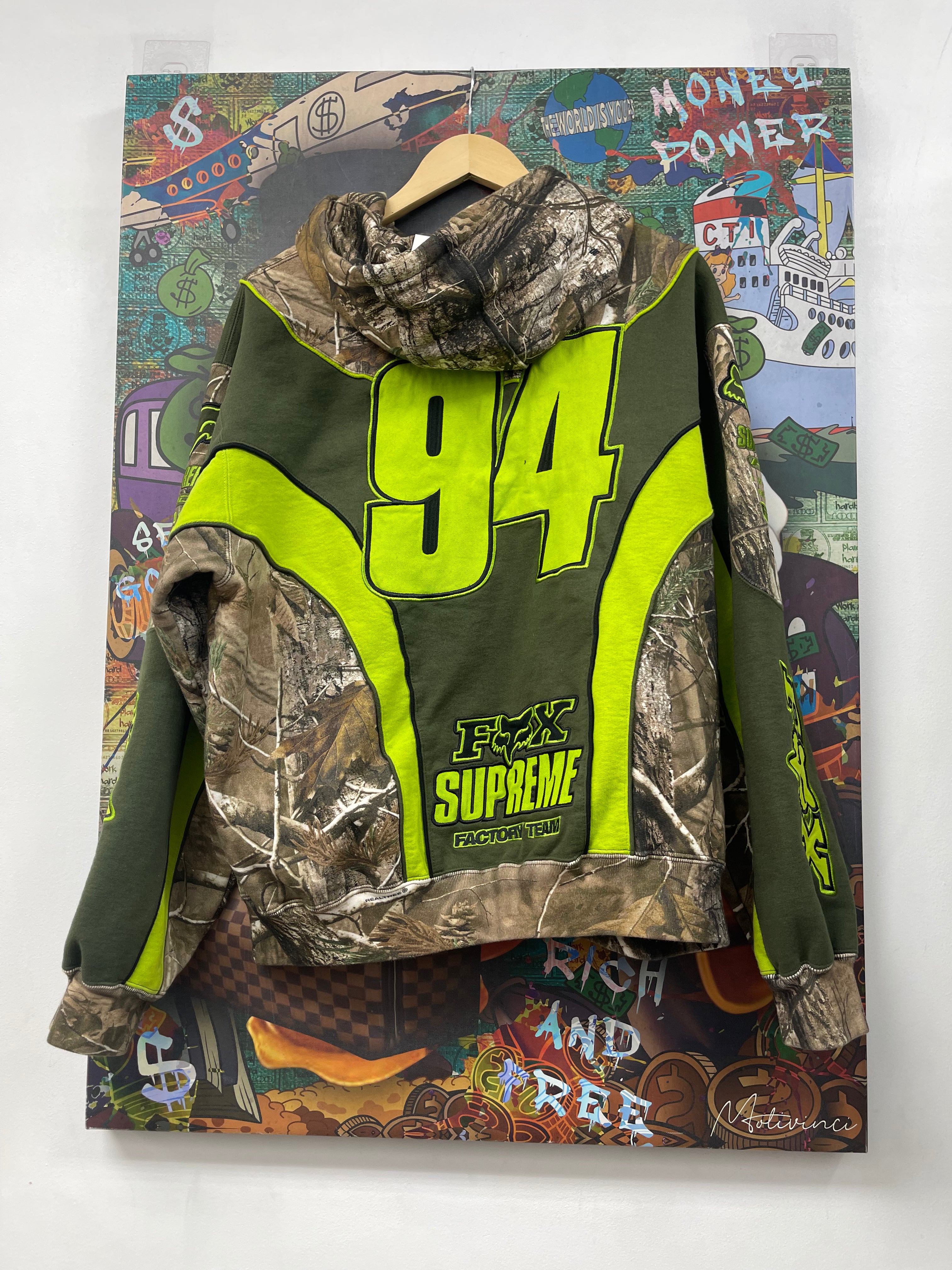 Supreme x FOX Real Tree Camo Neon Zip Up Hoodie