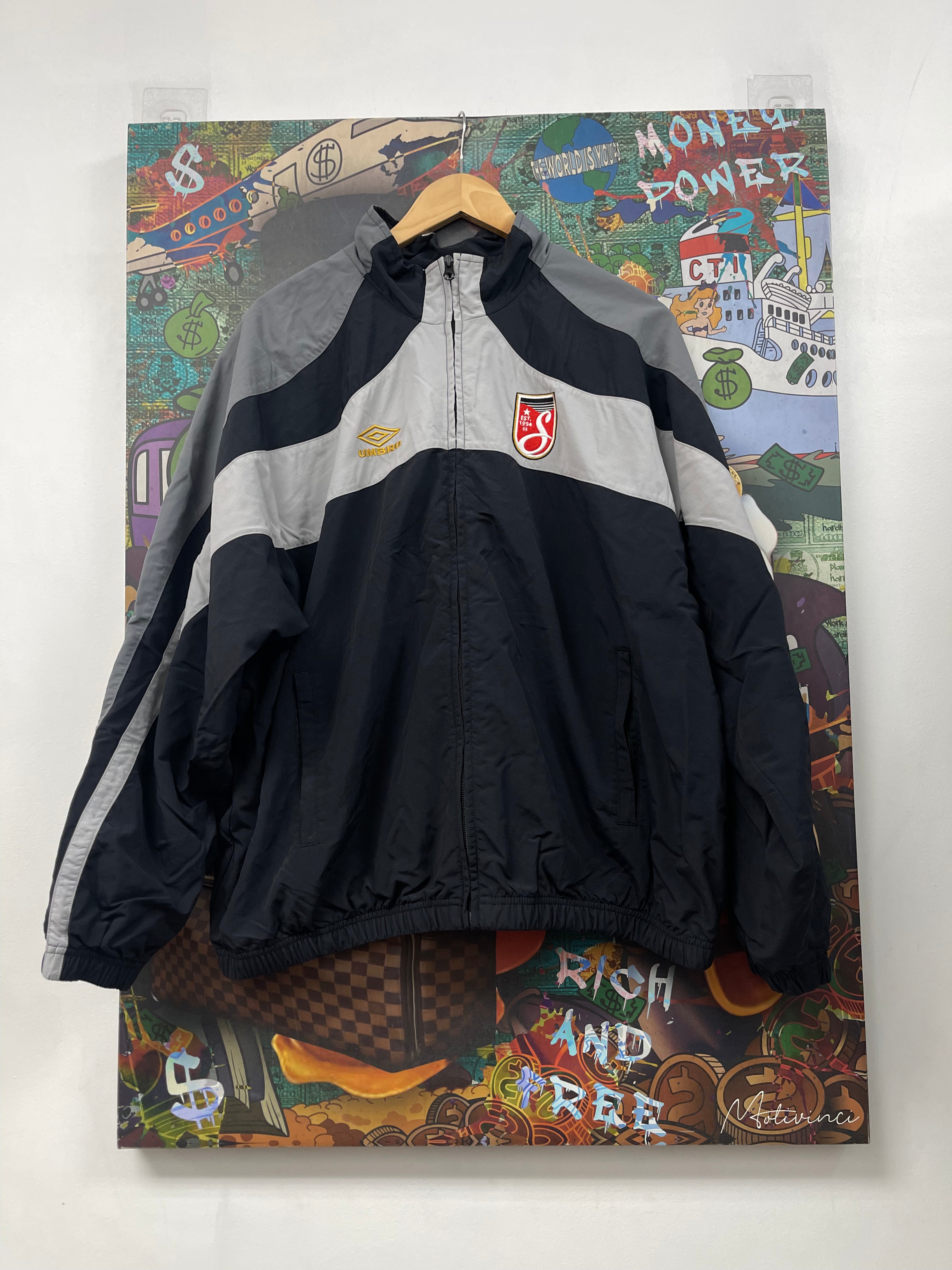 Supreme Grey Black Umbro Track Suit