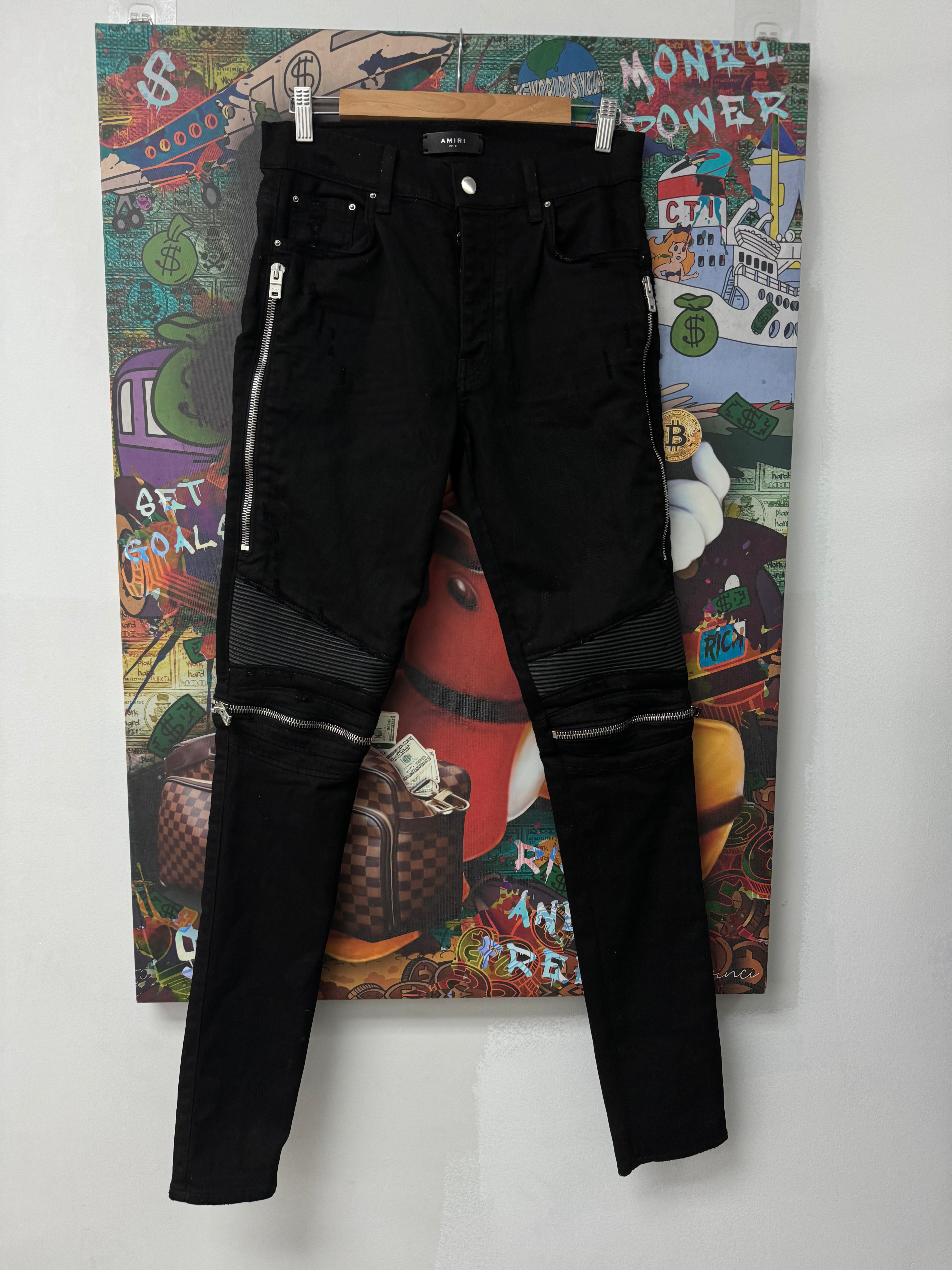 Amiri MX2 Black Black Patch Used 32