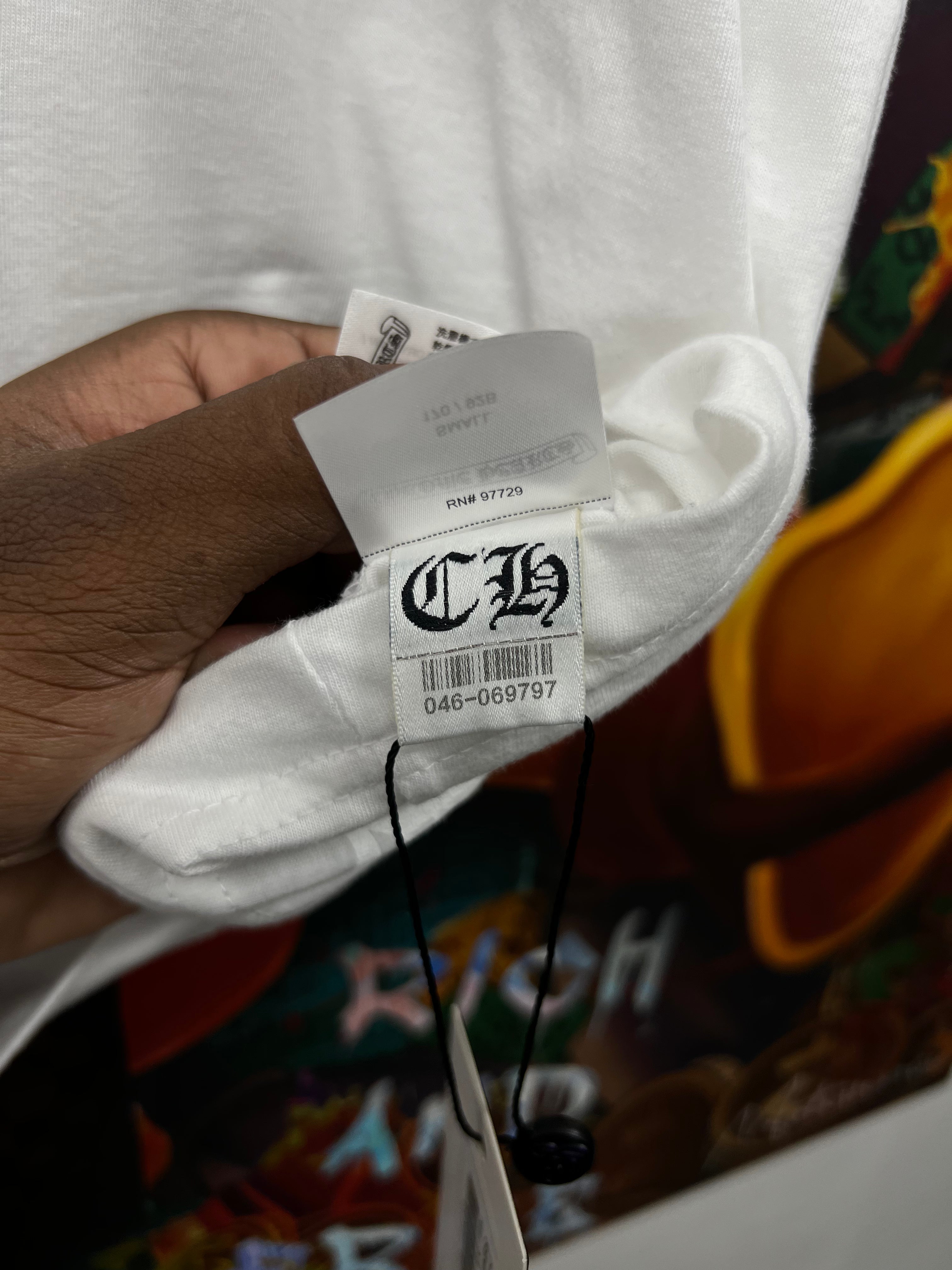 Chrome Hearts White New York Horseshoe Tee