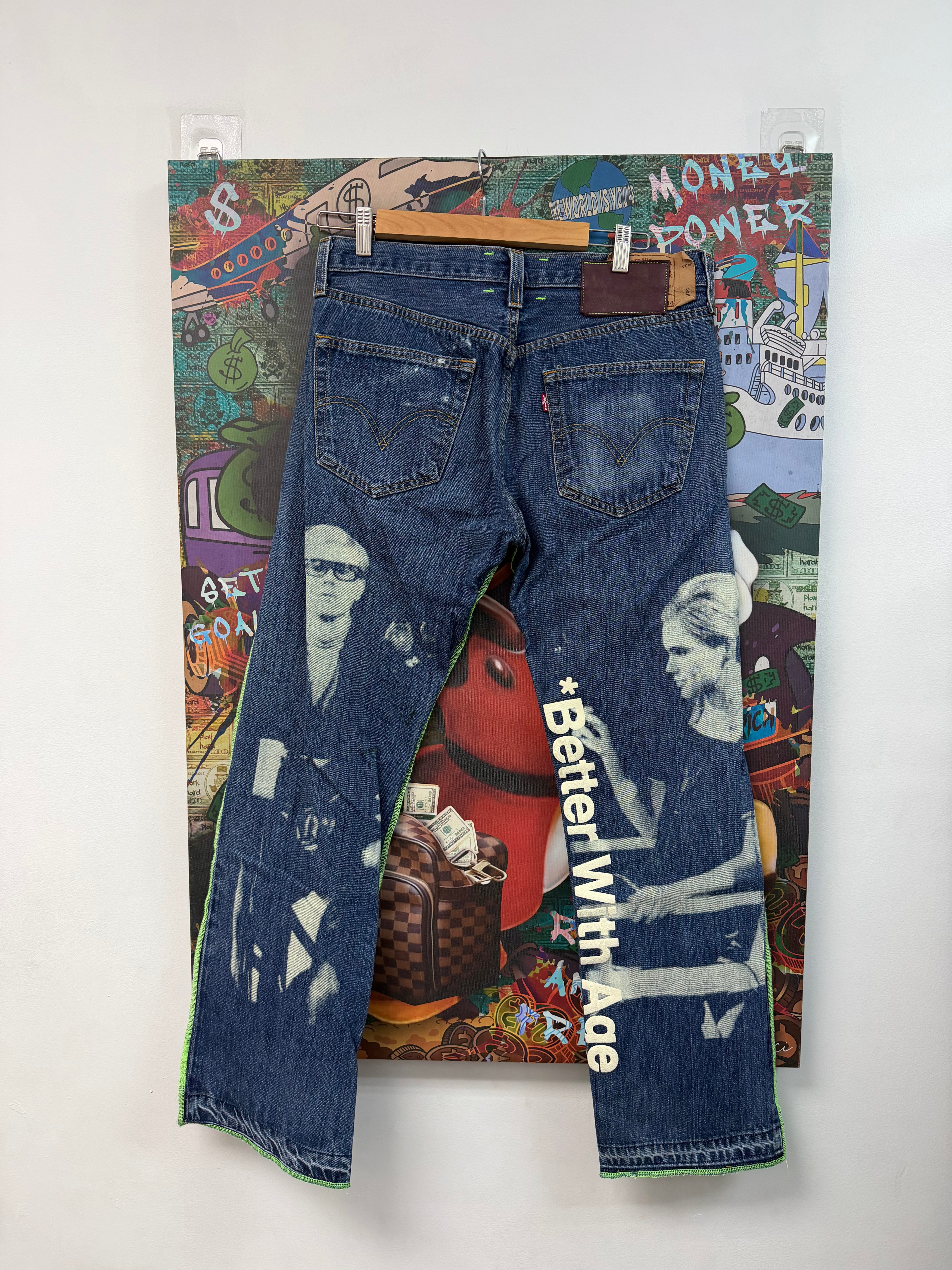 Better With Age Dark Wash Splatter Jeans