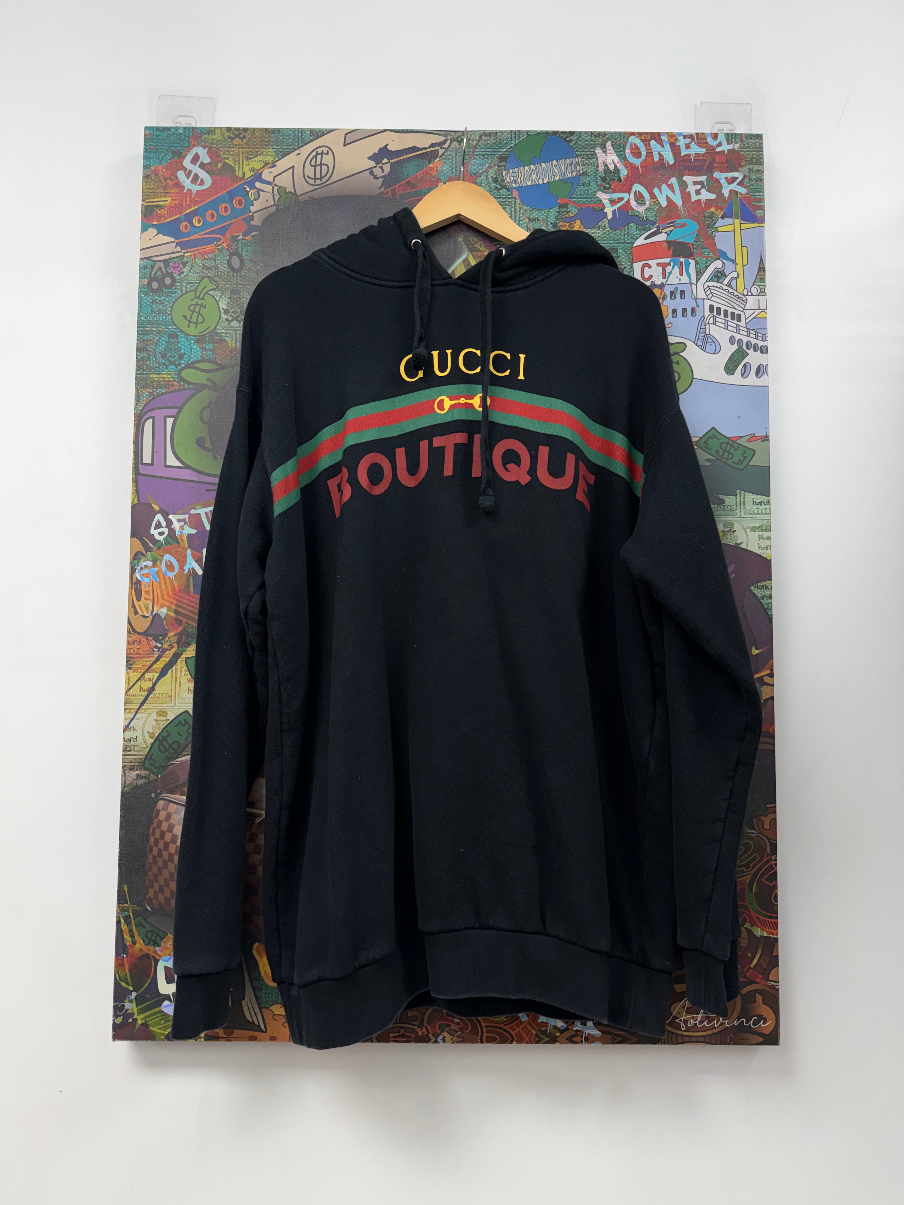 Gucci Black Boutique Horsebit Hoodie