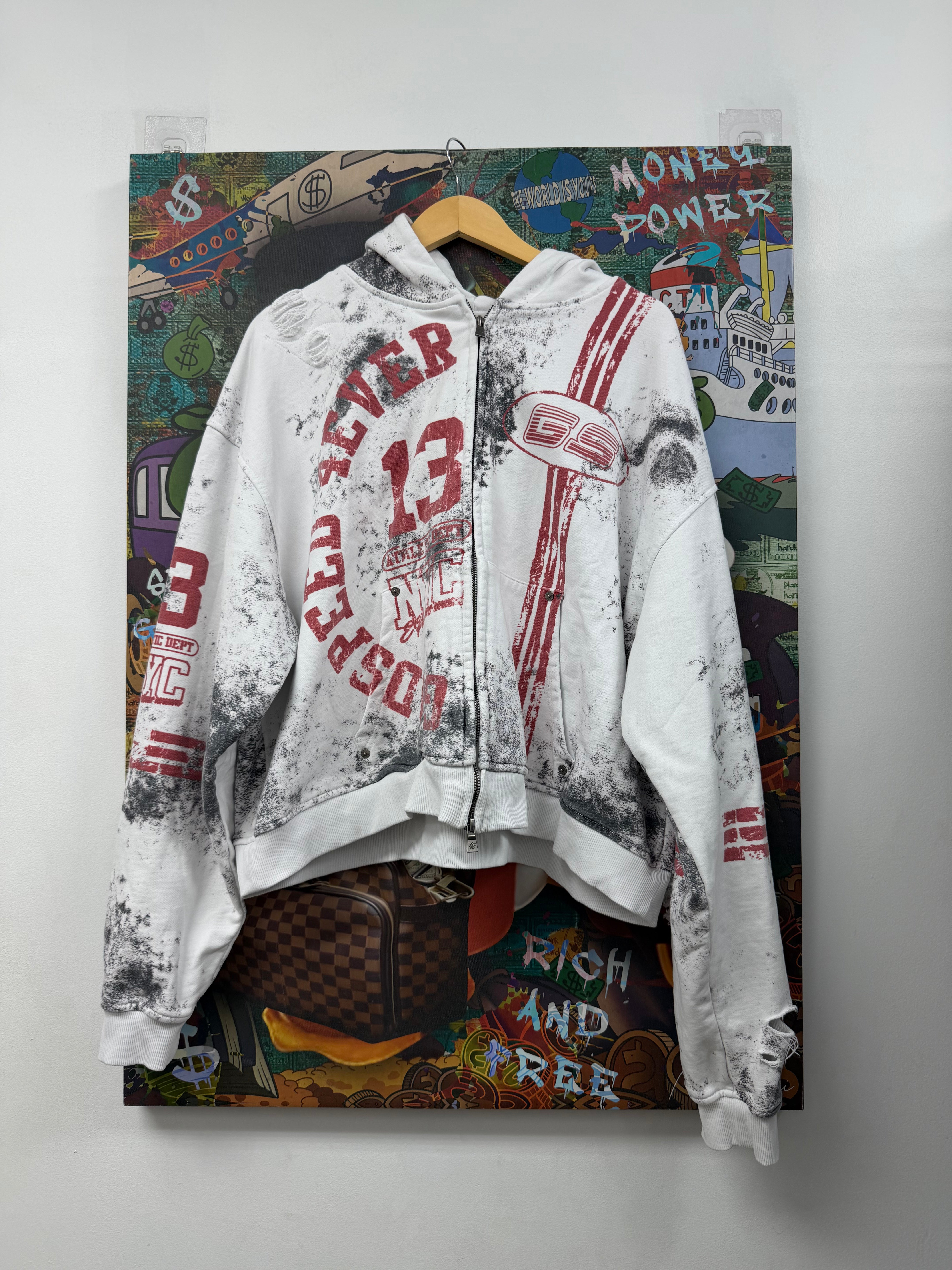 Godspeed White Speedway Zip Up