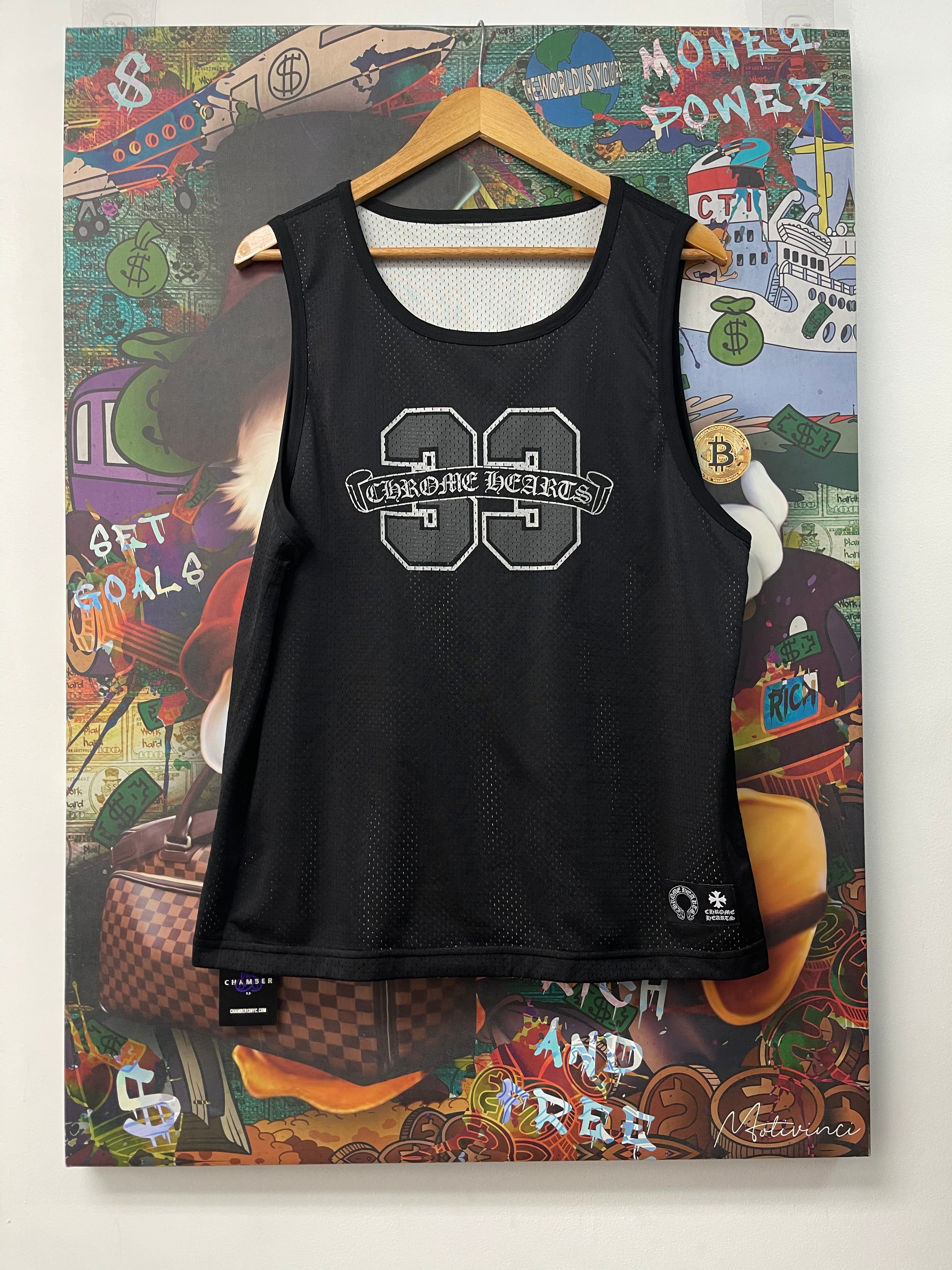 Chrome Hearts Black Mesh Sleeveless Jersey