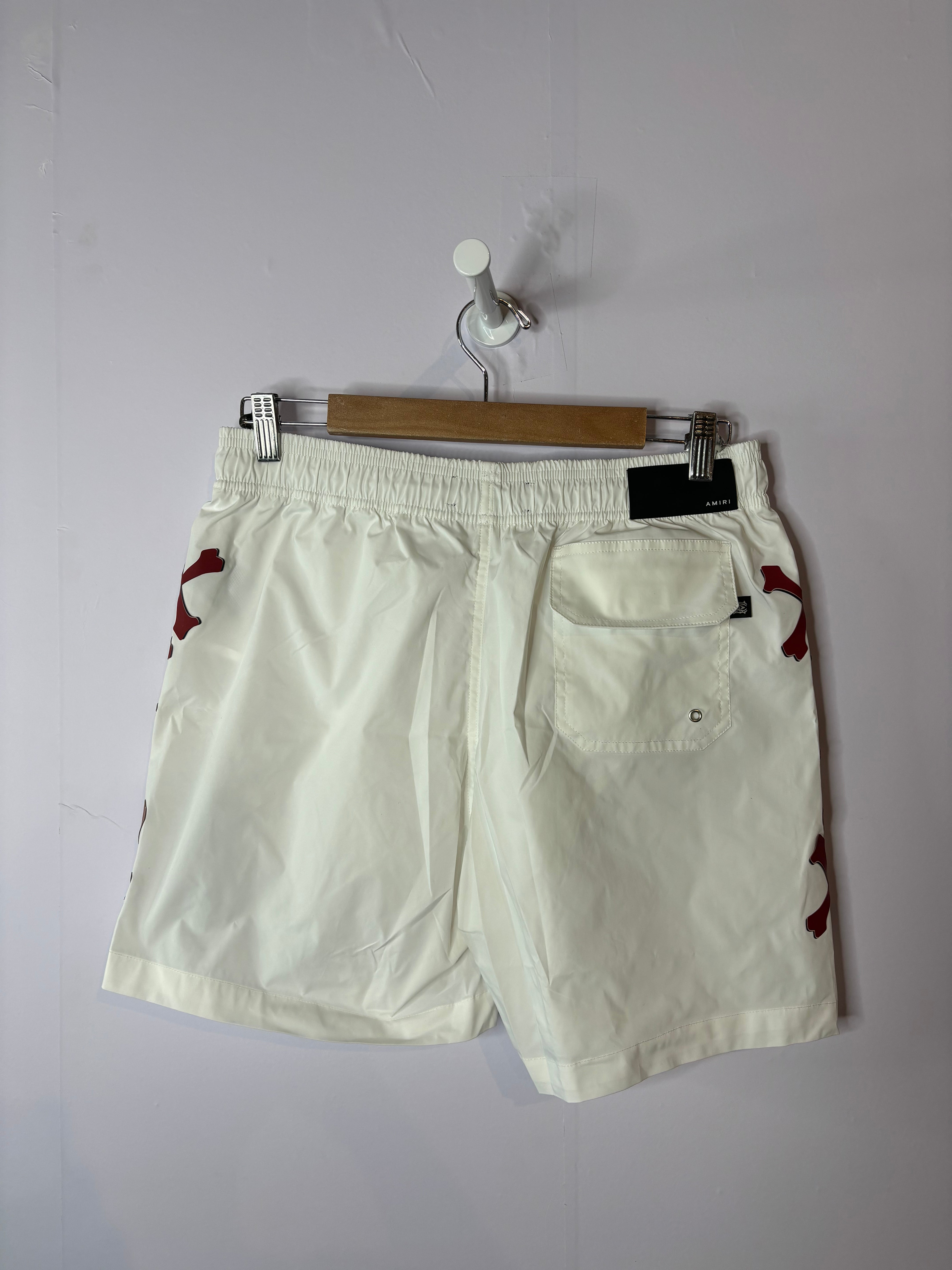 Amiri Bone Swimshort White