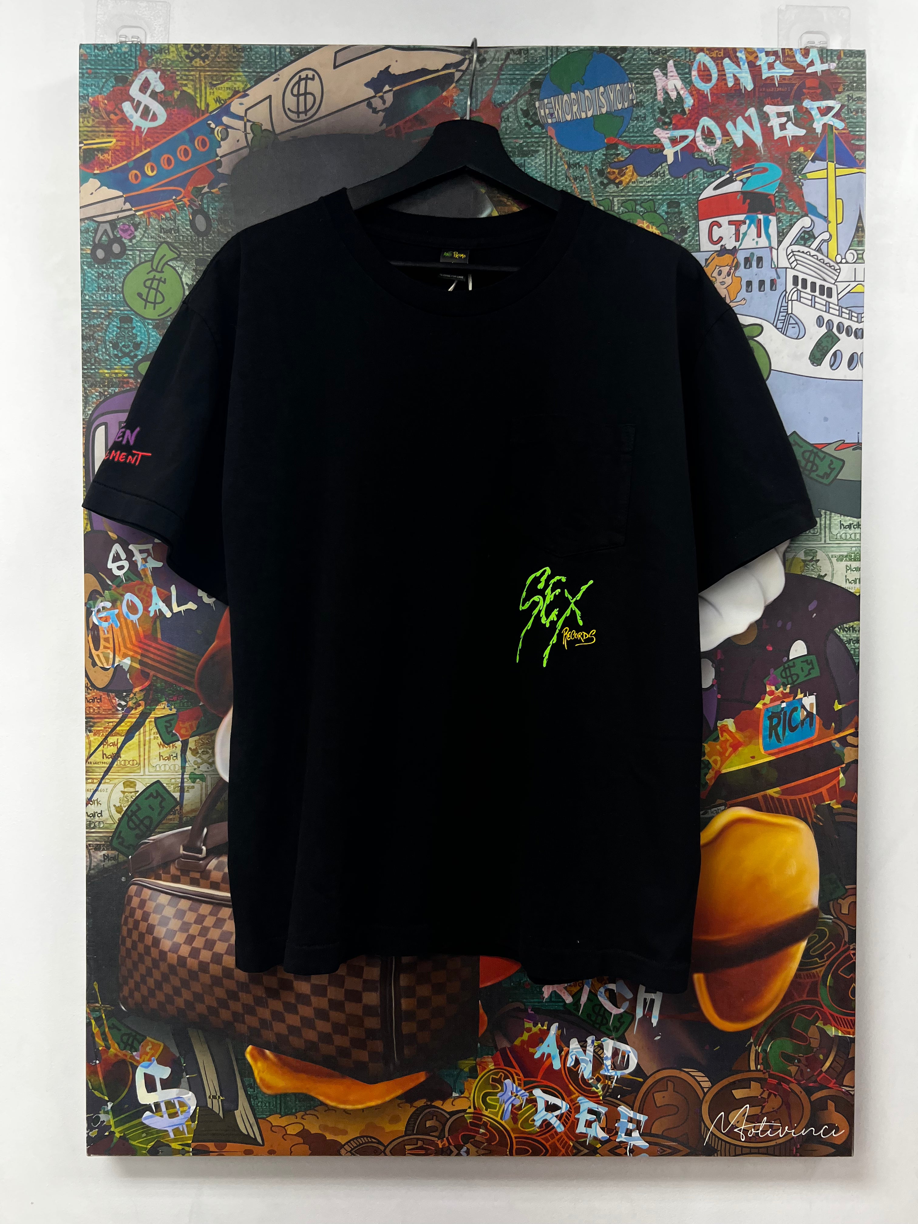 Matty Boy Black Yellow Sex Records Tee