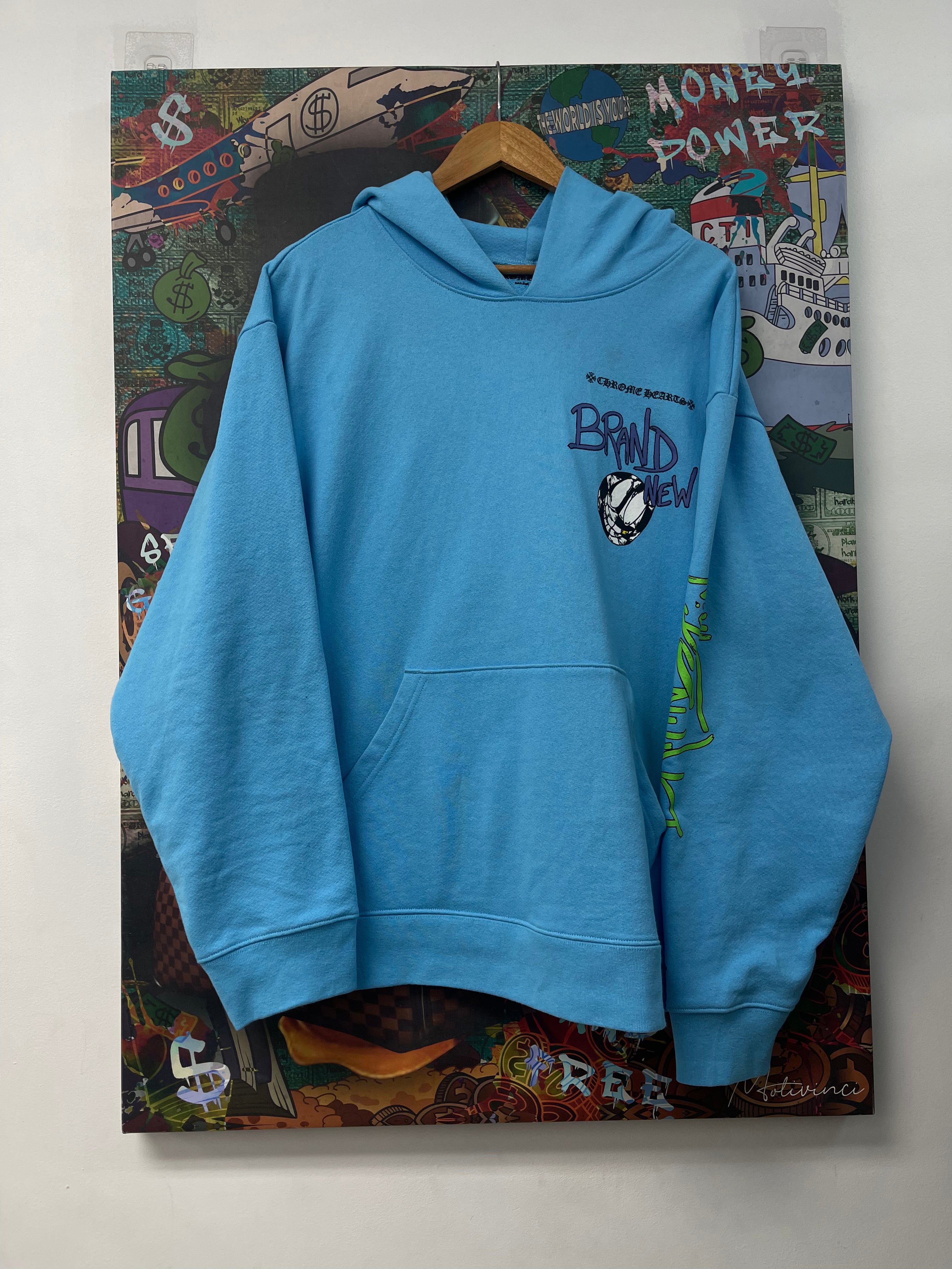 Chrome Hearts Blue Brain New Hoodie