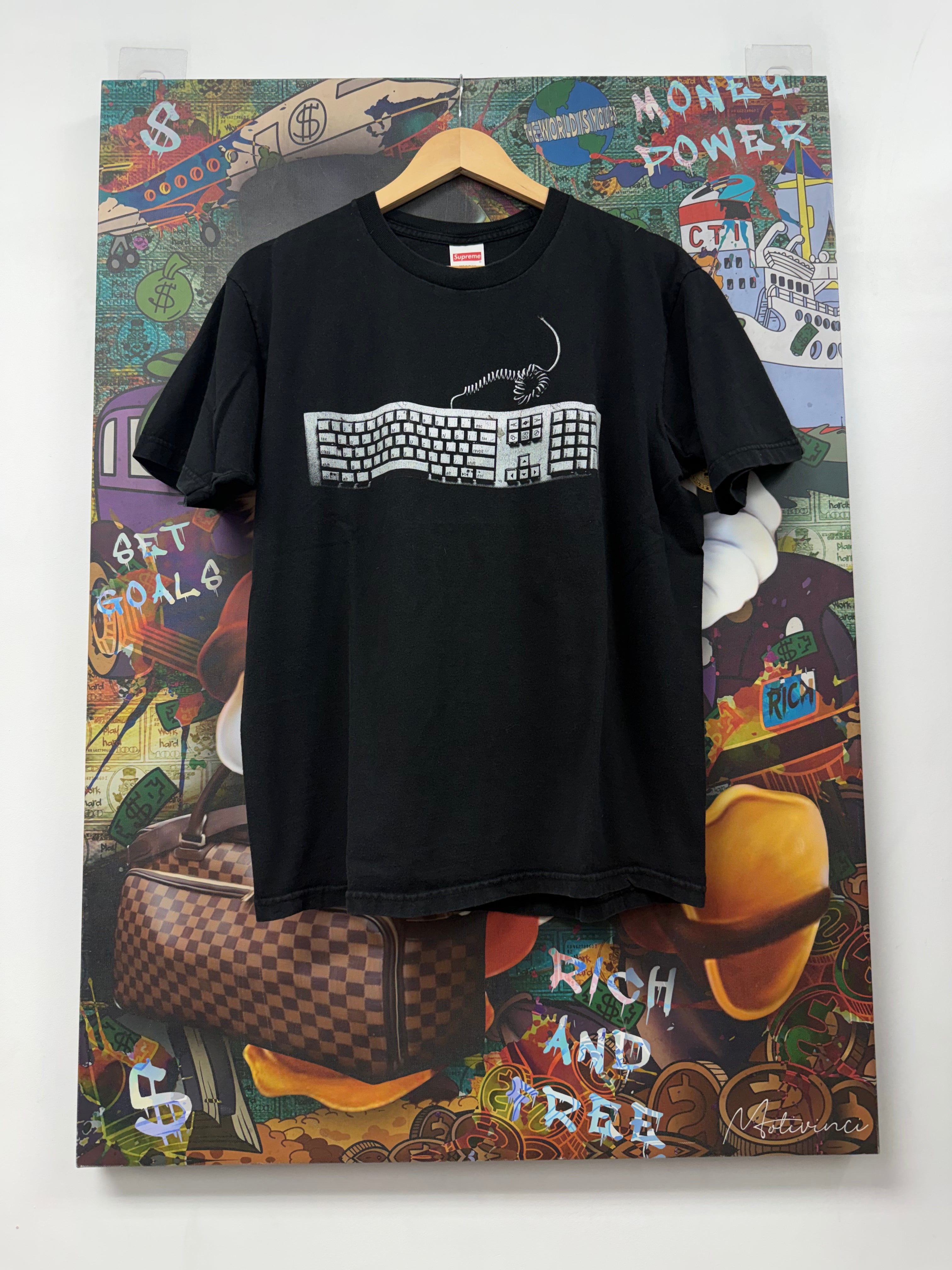 Supreme Black Keyboard SS19 Tee