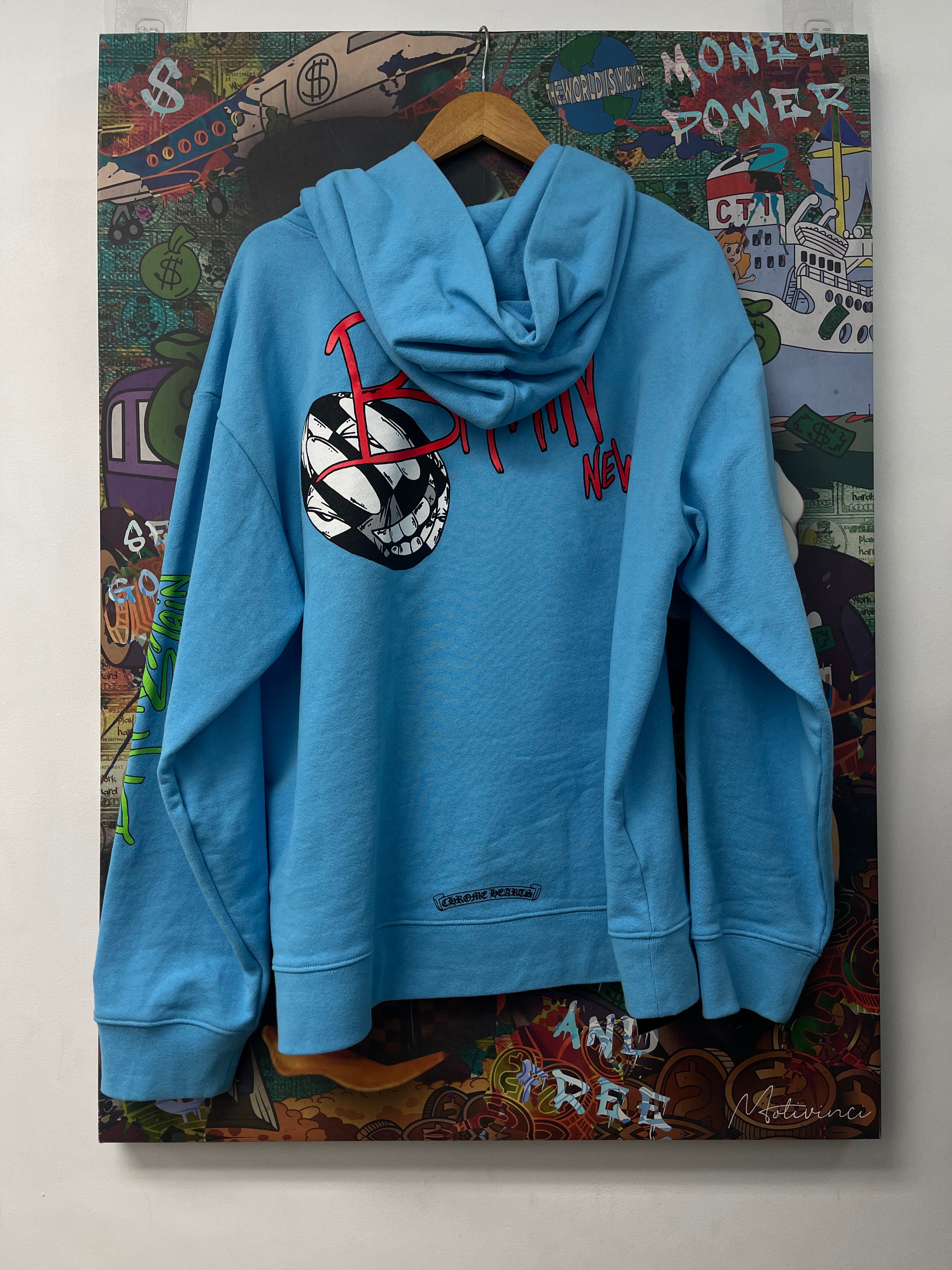 Chrome Hearts Blue Brain New Hoodie