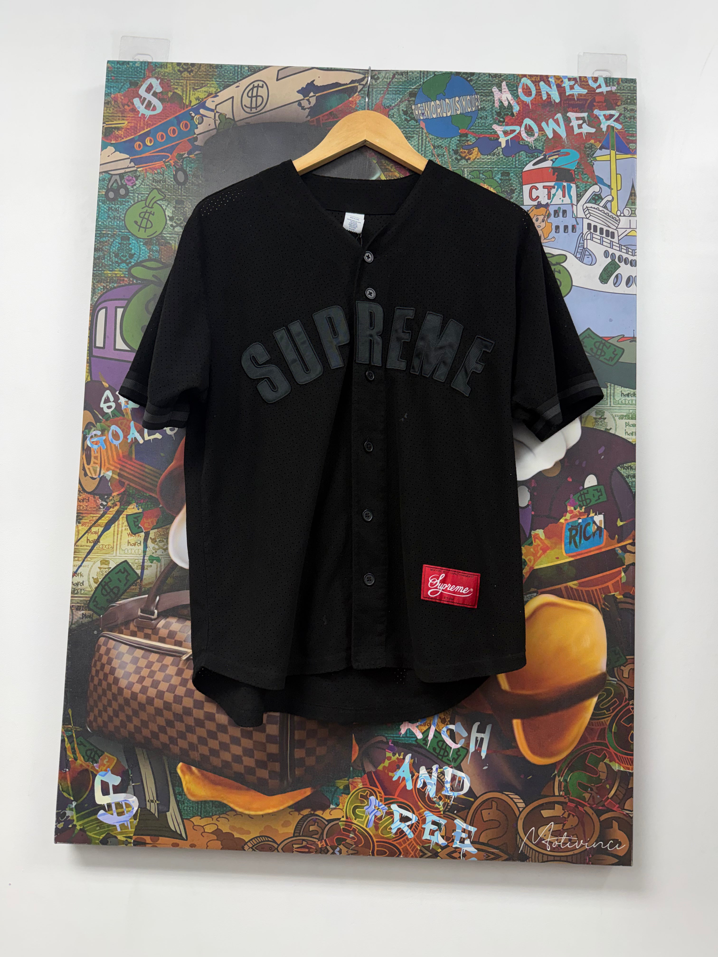 Supreme Black Baseball Mesh Set