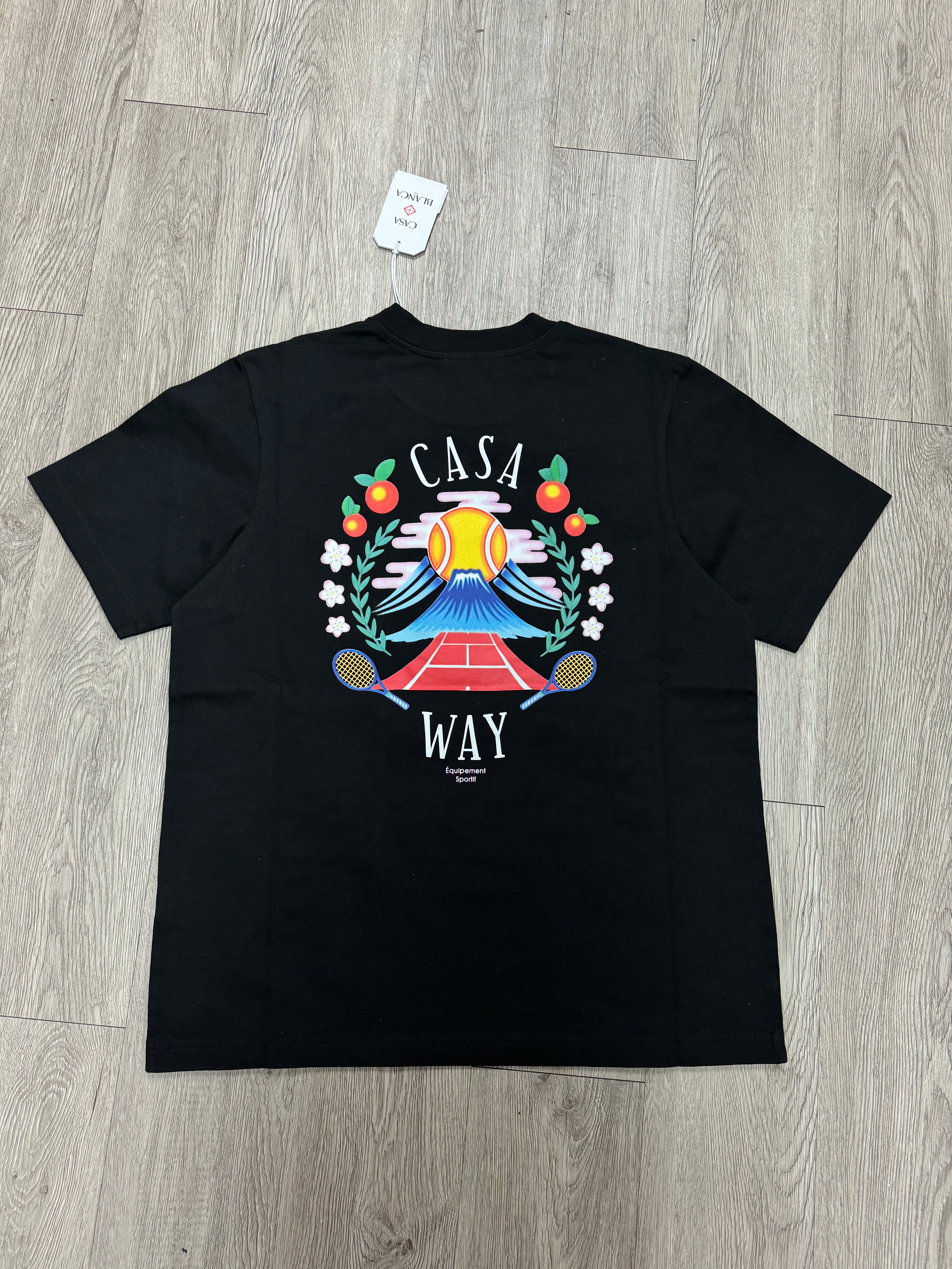 Casablanca Black Casa Way Mountain Tee
