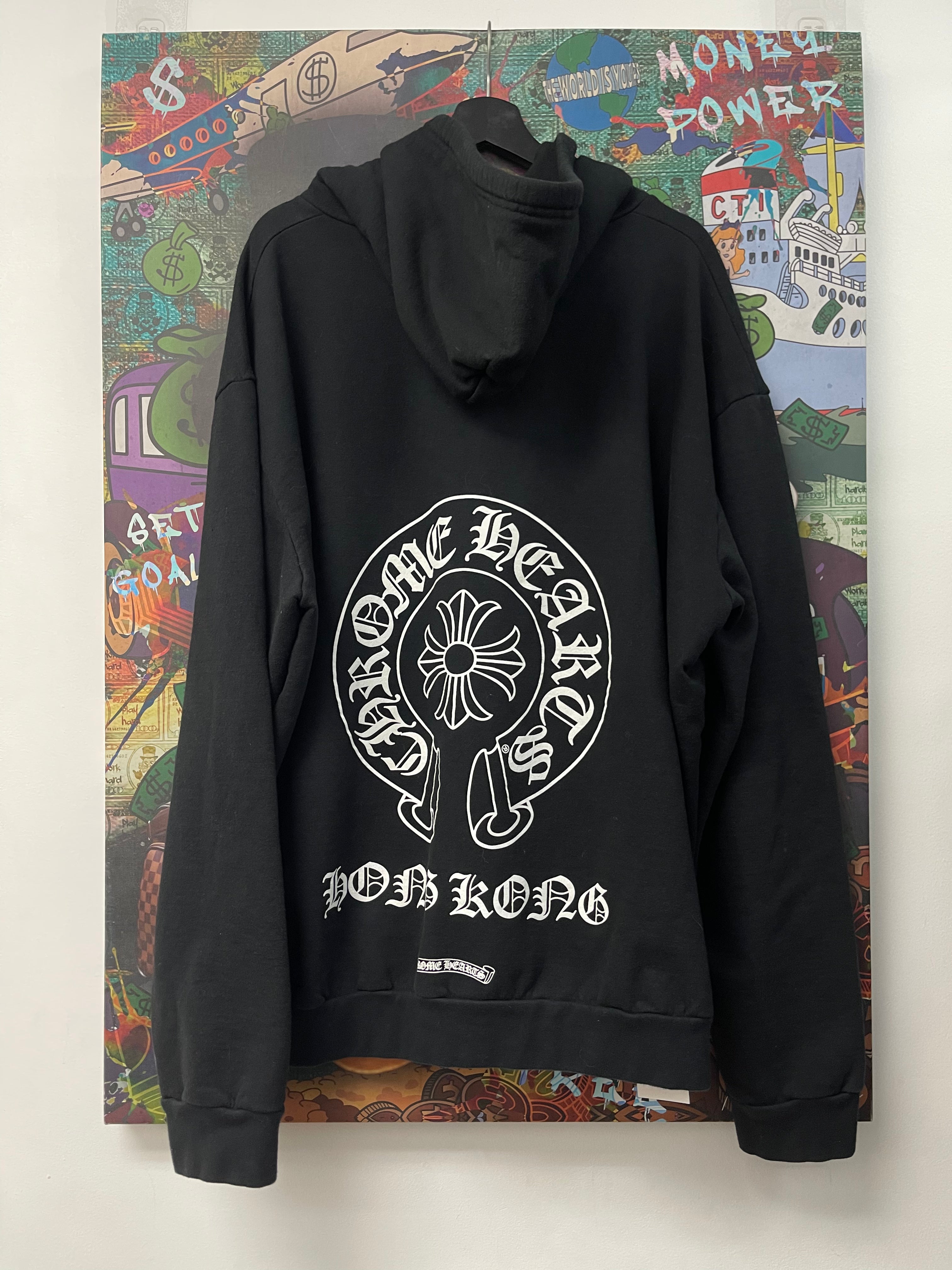 Chrome Hearts Black Horeshoe Tokyo Zip Up Hoodie
