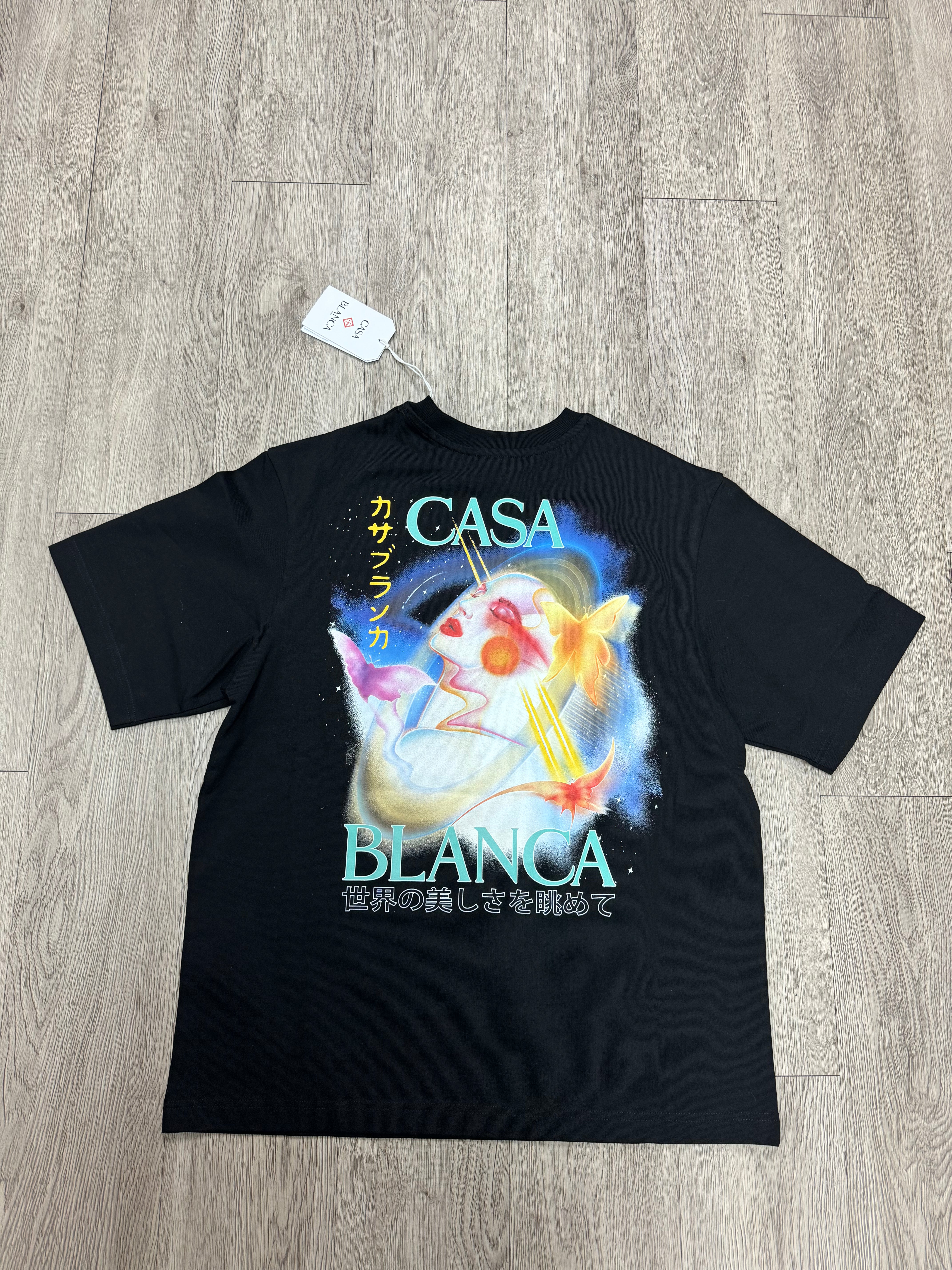 Casablanca Black Galactic Connection Tee
