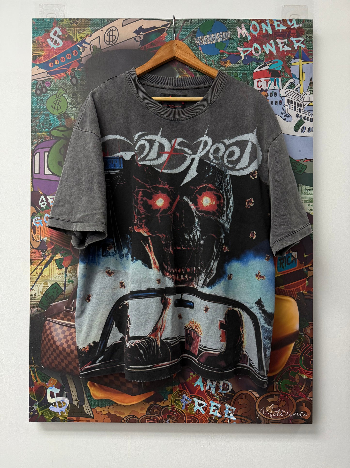 Godspeed Vandal Tee Grey Wash New Tags