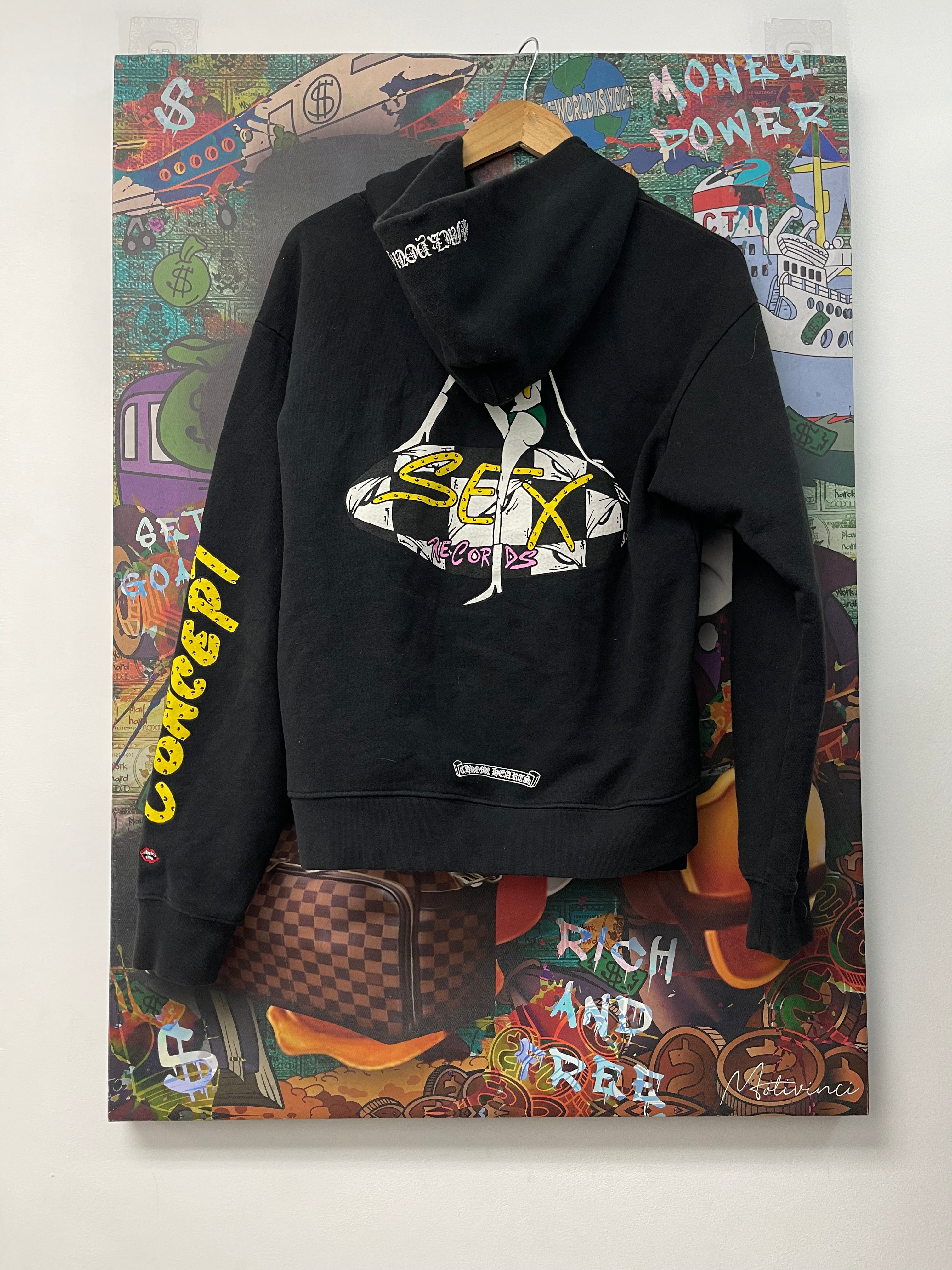 Chrome Hearts Black Matty Boy Sex Records Hoodie