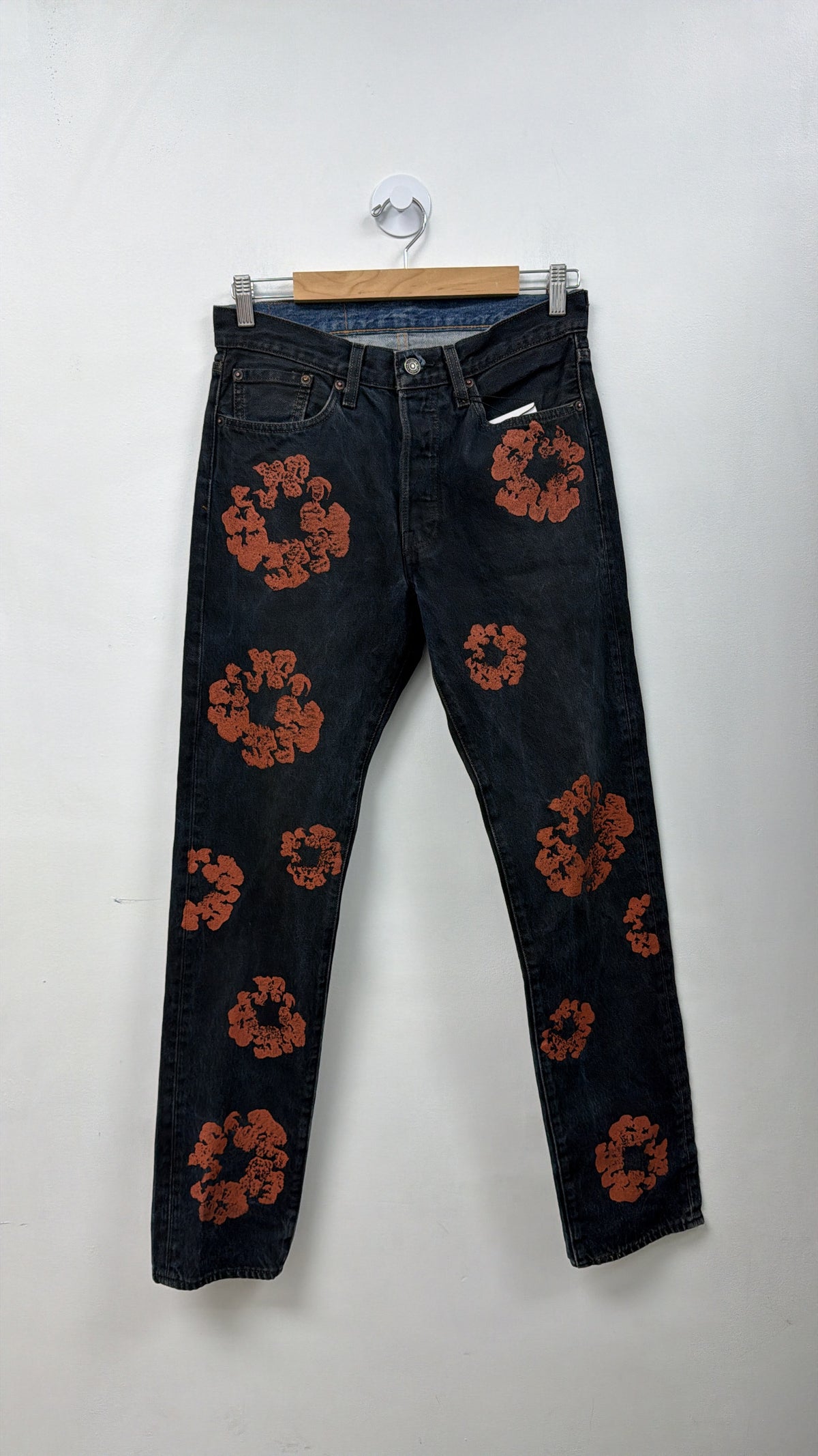 Denim Tears Black Rust Cotton Wreath Jeans